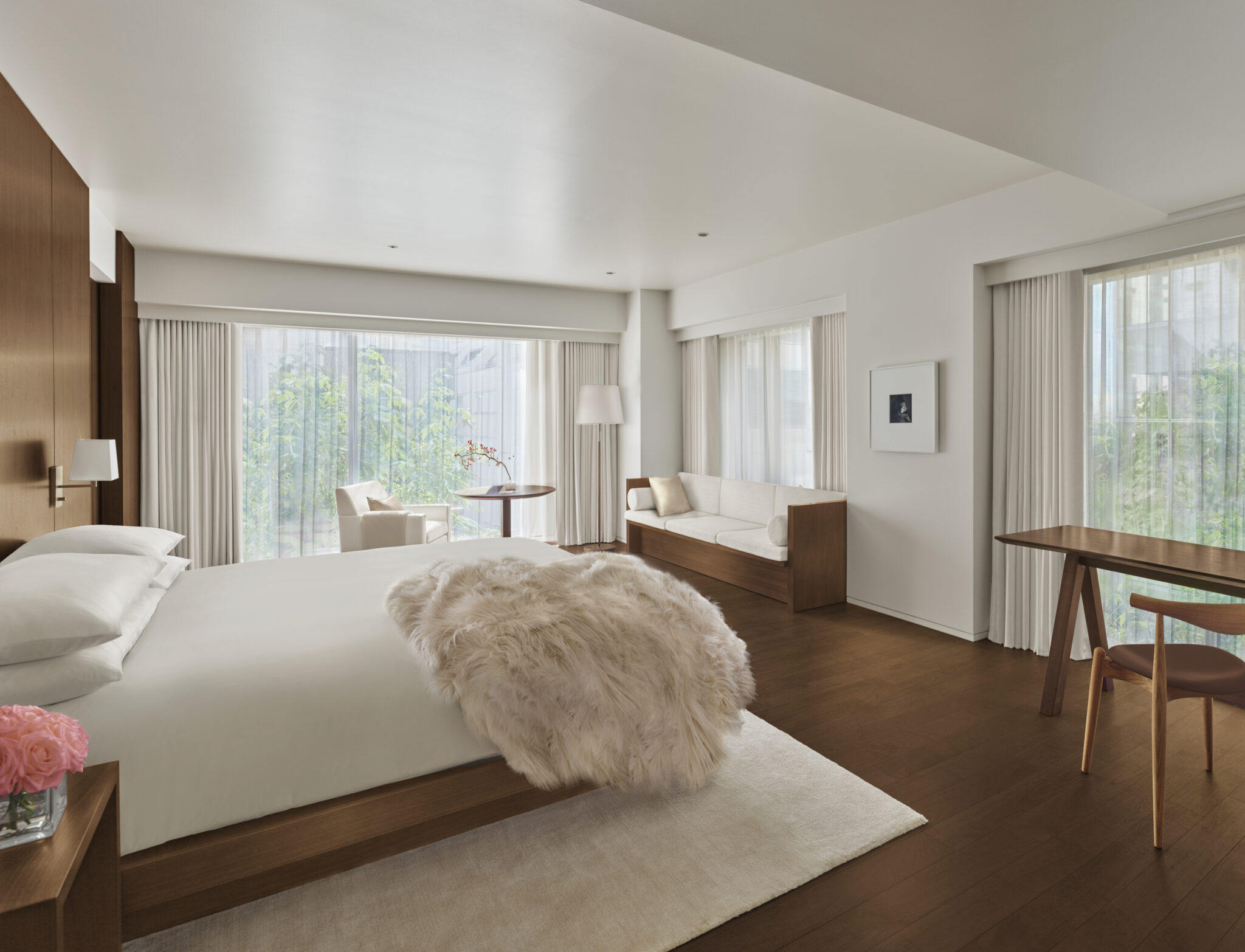 Inside the Kengo Kuma-designed Tokyo Edition, Ginza, the city’s latest luxury hotel. Photo: Handout