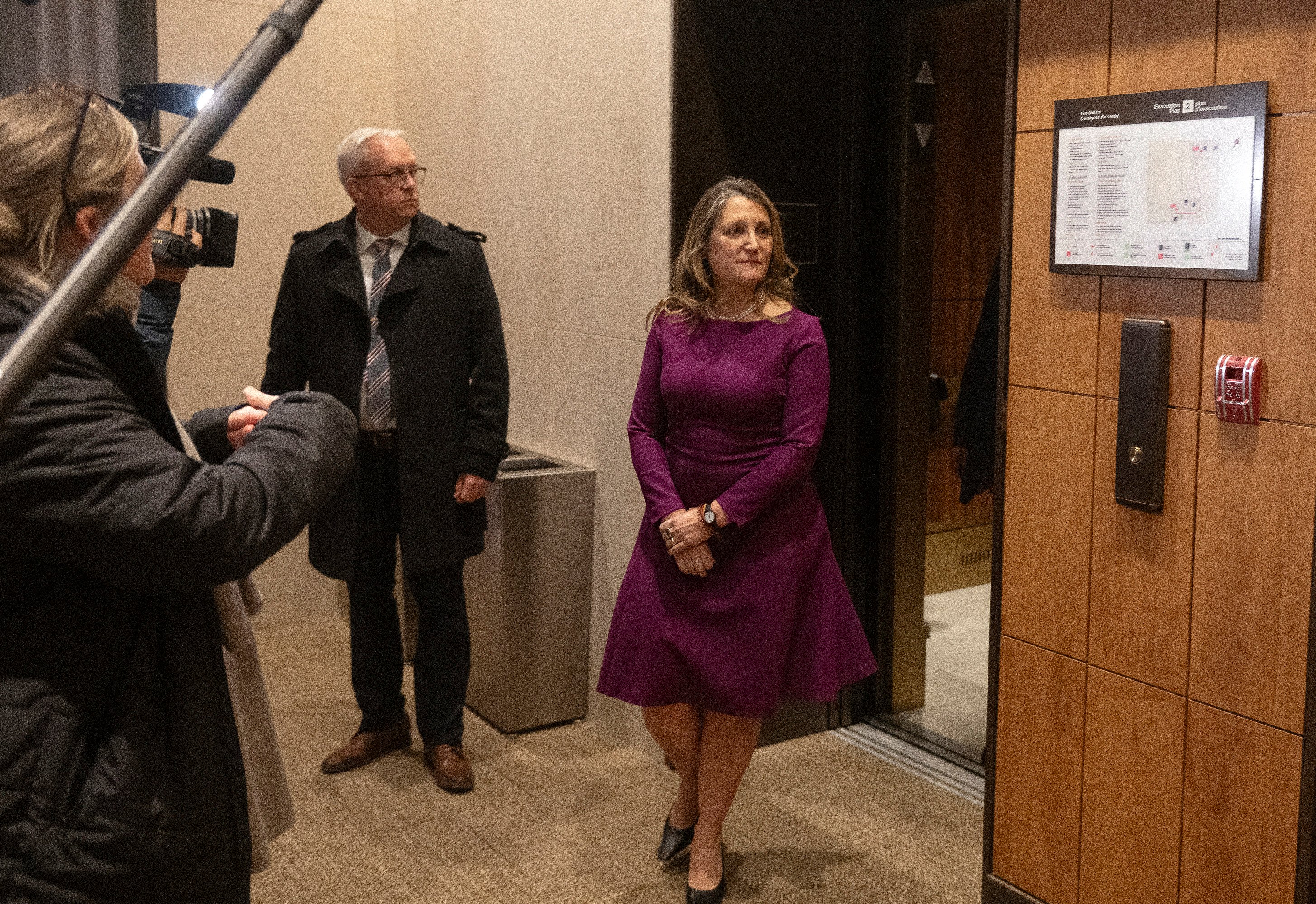 Chrystia Freeland, who stepped down as finance minister and deputy prime minister. Photo: The Canadian Press via AP