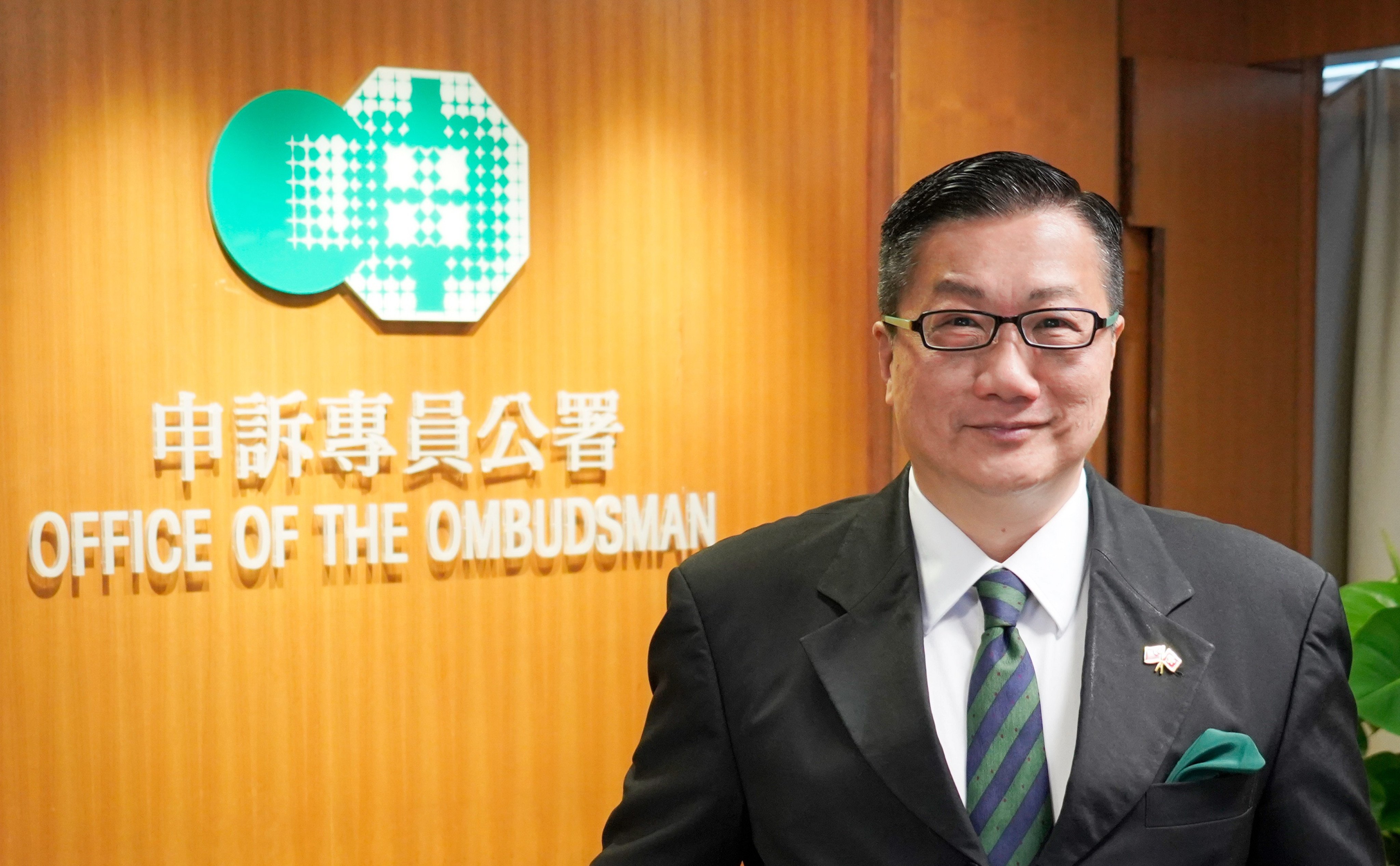 The Ombudsman, Jack Chan, is seen at his office in July. Photo: ISD