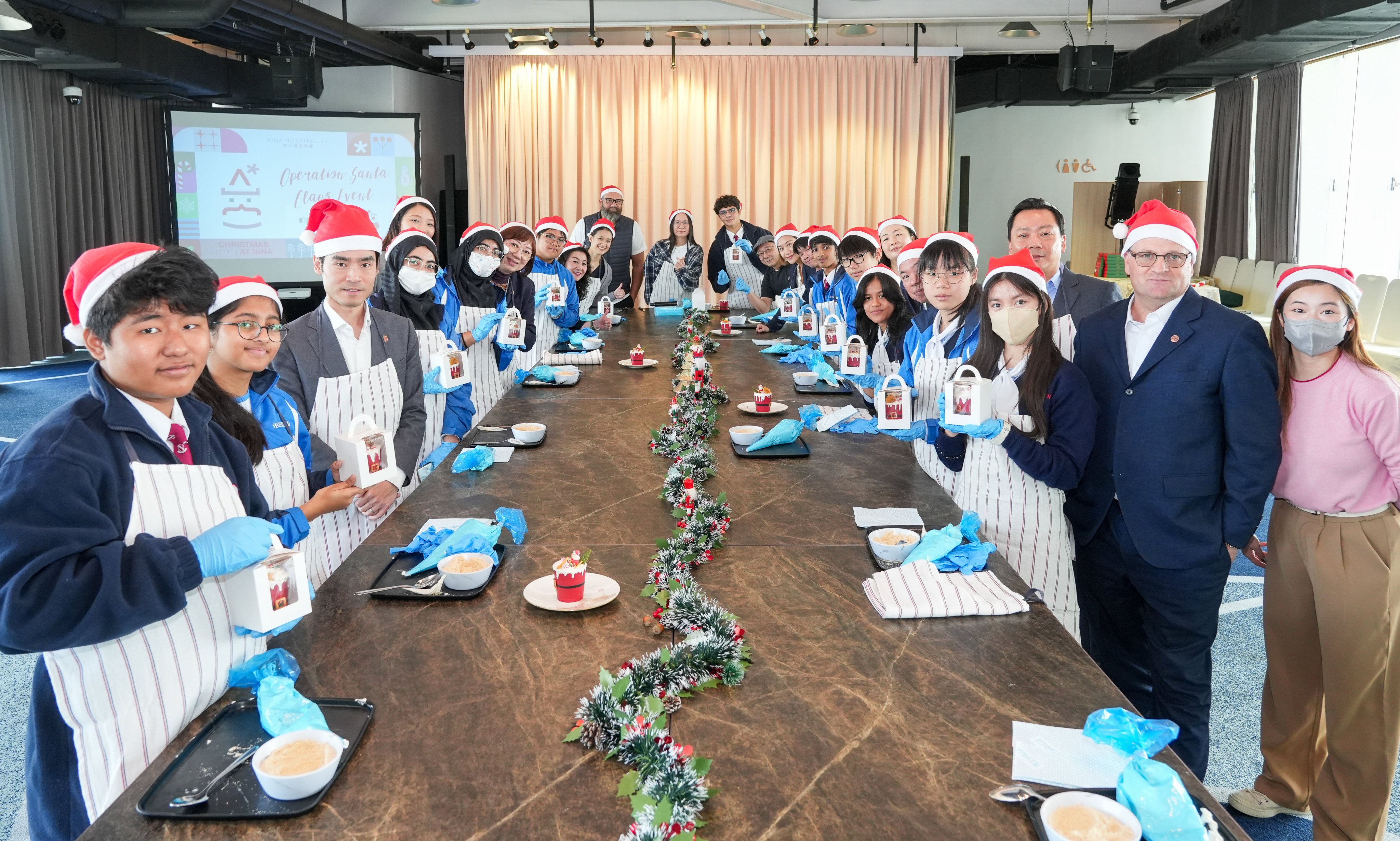 Twenty students have taken part in a Christmas-themed workshop at Nina Hotel. Photo: Handout