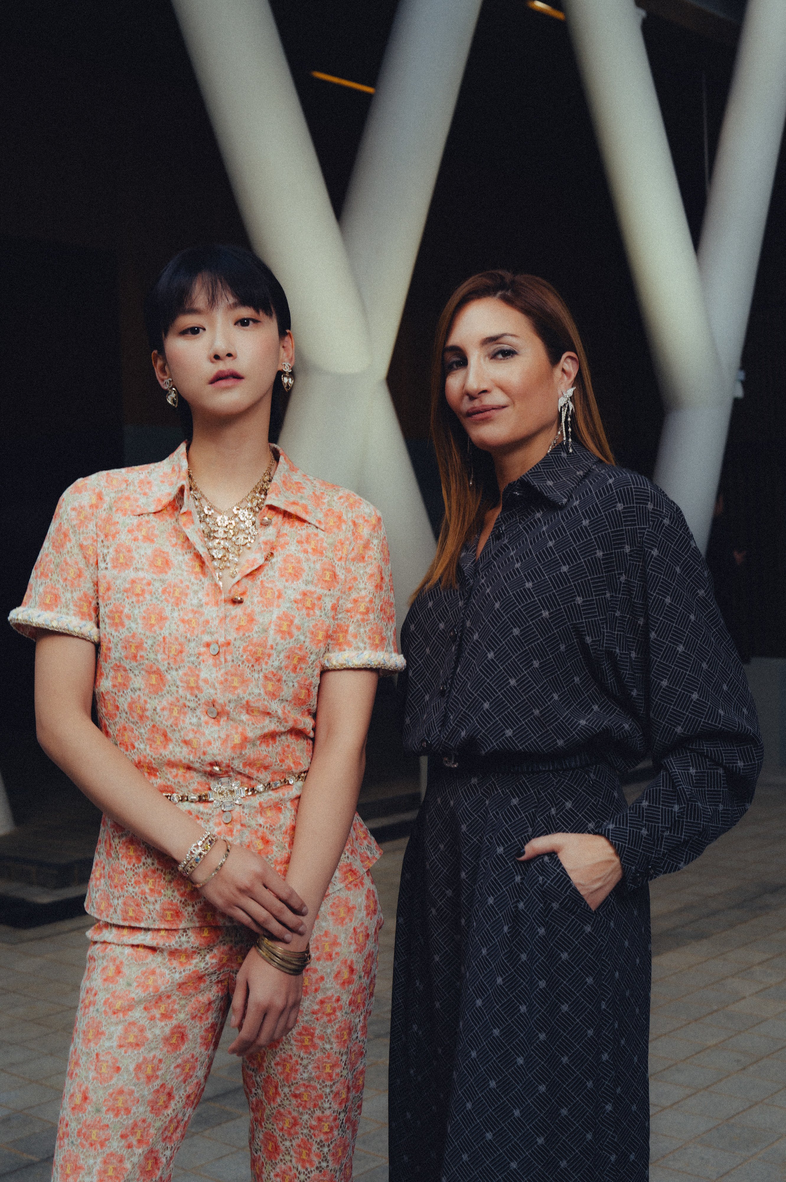 Actress Angela Yuen and director Audrey Diwan at the Chanel cruise 2024-25 show in Hong Kong, in November. Photos: Handout