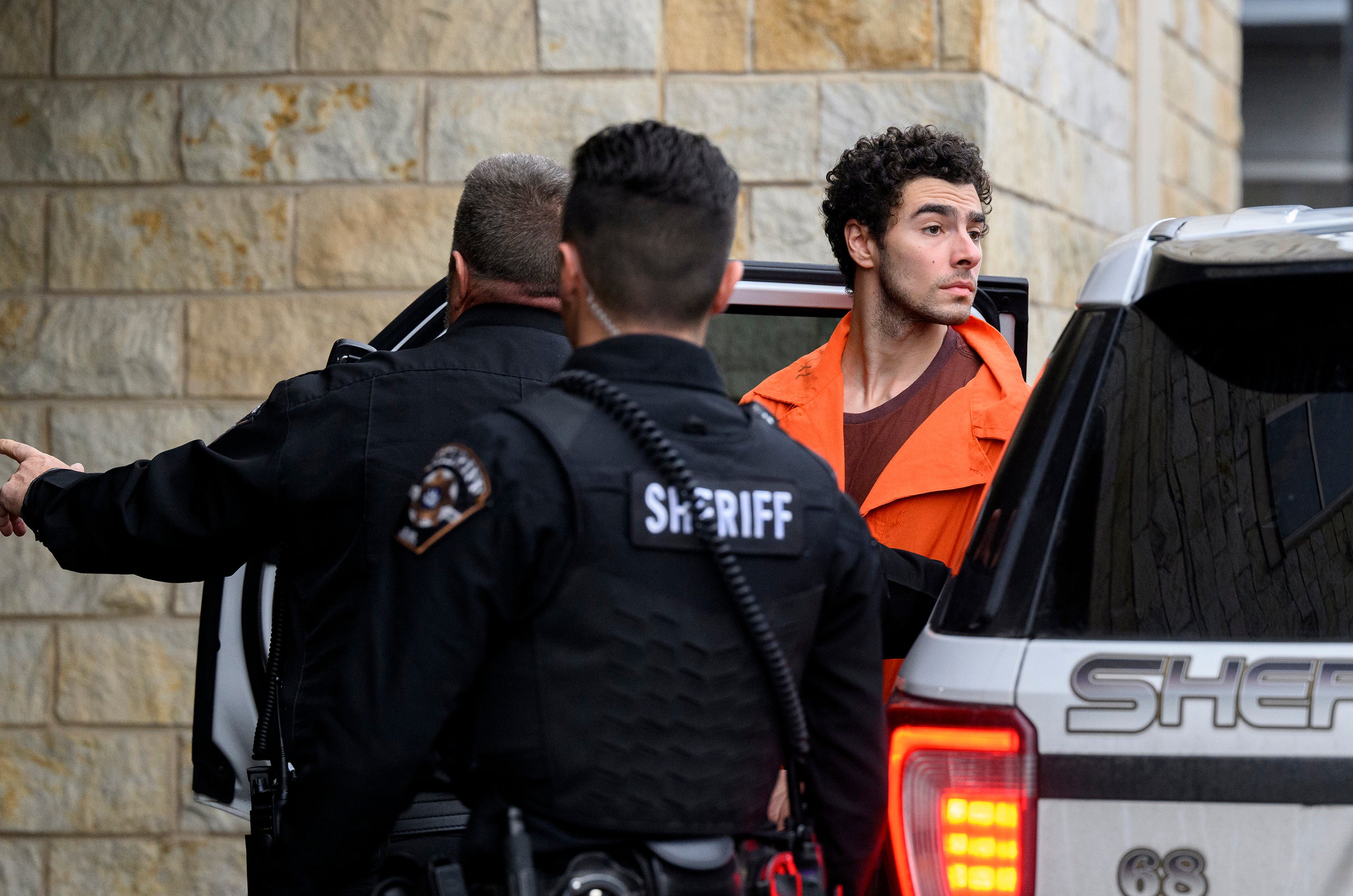 Luigi Mangione is led into the Blair County Courthouse for an extradition hearing on December 10, in Hollidaysburg, Pennsylvania. Photo: TNS