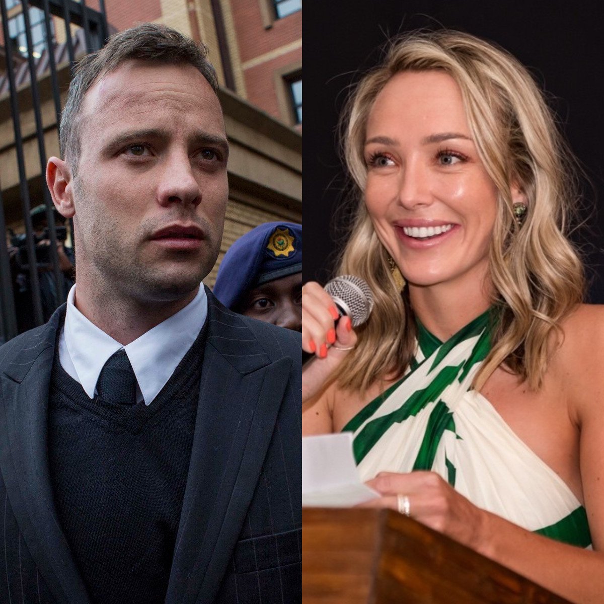 Oscar Pistorius’ rumoured girlfriend is Rita Greyline. Photos: TNS, Rita Greyling/LinkedIn