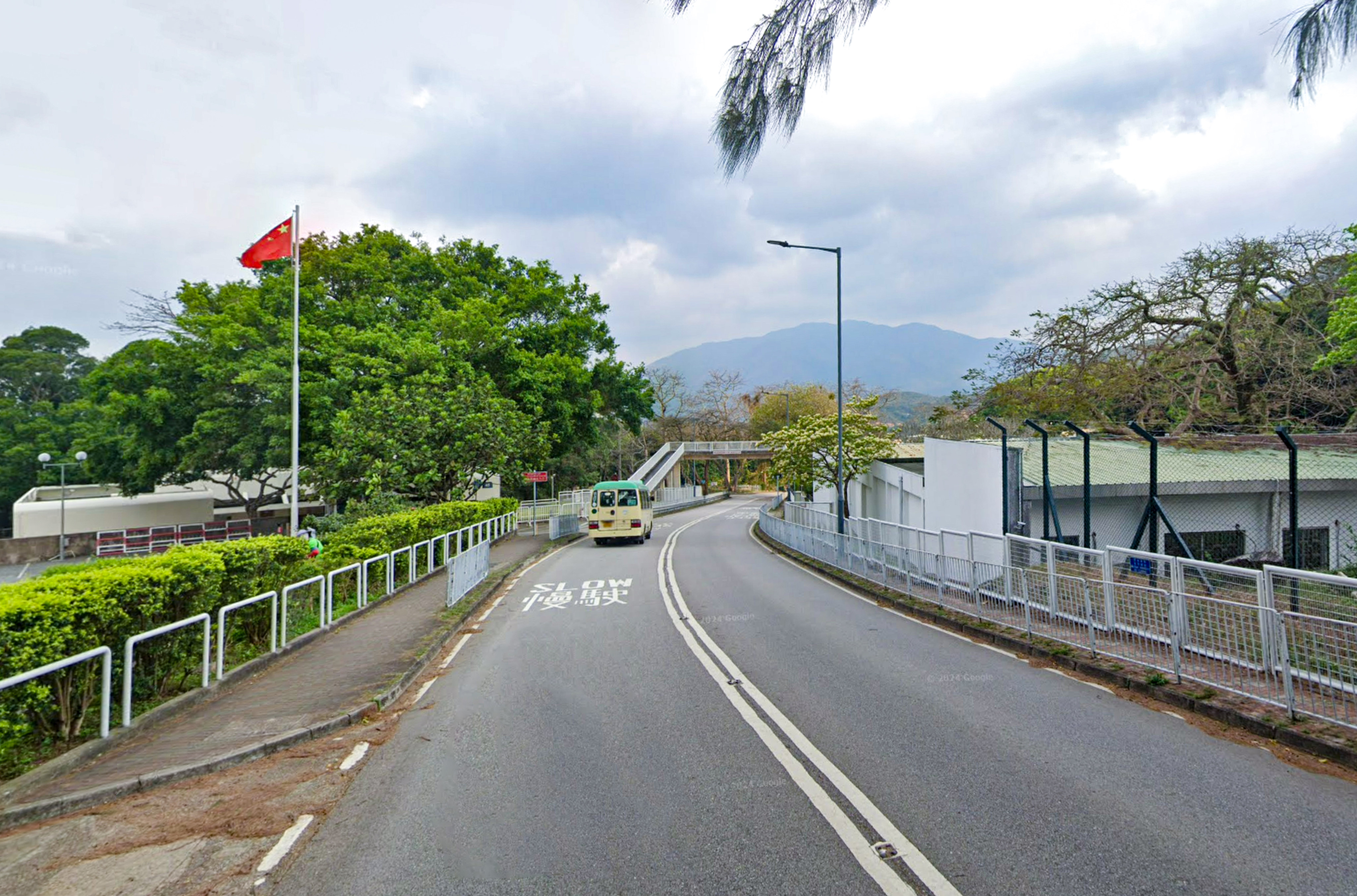 The worker was pronounced dead on the roof of a building at Shek Kong Barracks along Route Twisk in the New Territories. Photo: Google Maps