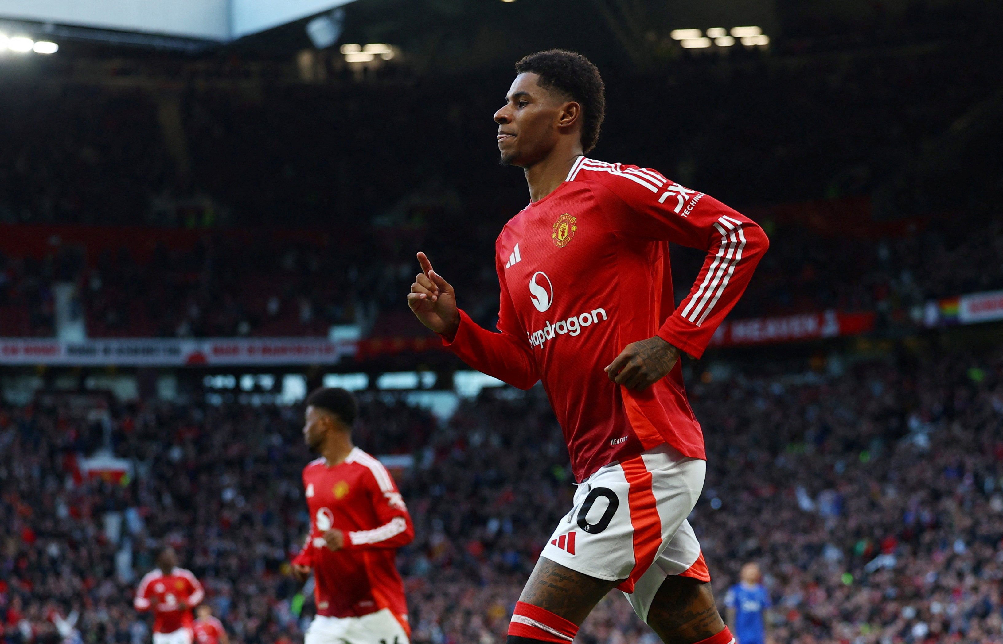 Marcus Rashford’s time at Manchester United is likely to come to an end in January, if anyone can be convinced to take on his mammoth wages. Photo: Reuters