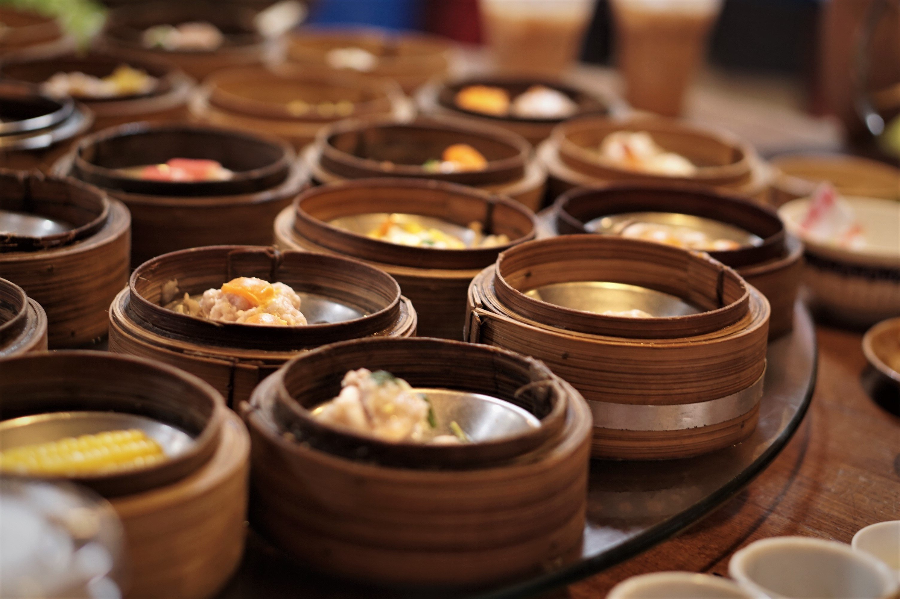 Dim sum on a Lazy Susan at a Chinese restaurant. Photo: Shutterstock