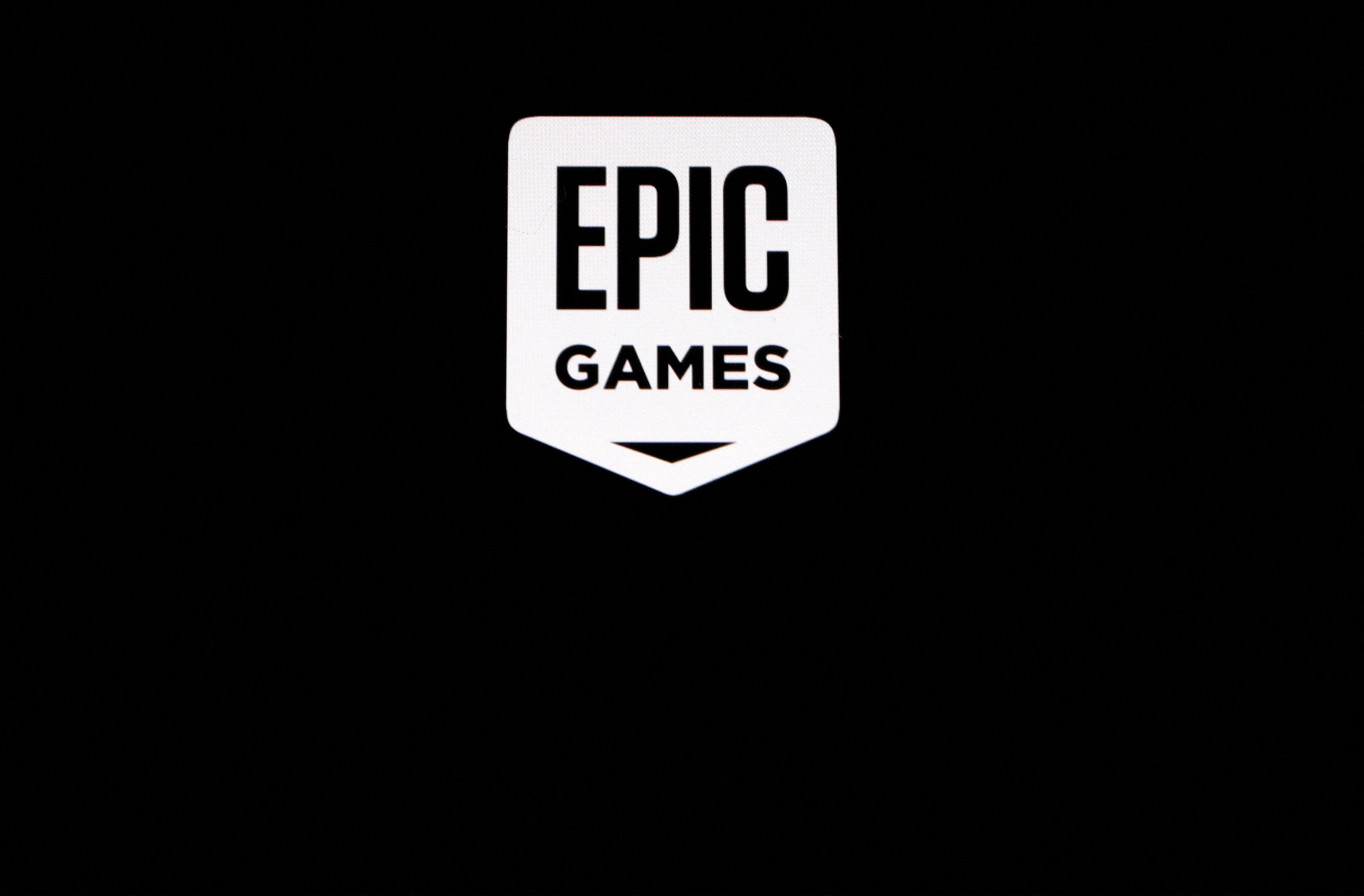 The logo of Epic Games, maker of the popular video game Fortnite, pictured on a screen on August 14, 2020. Photo: Reuters