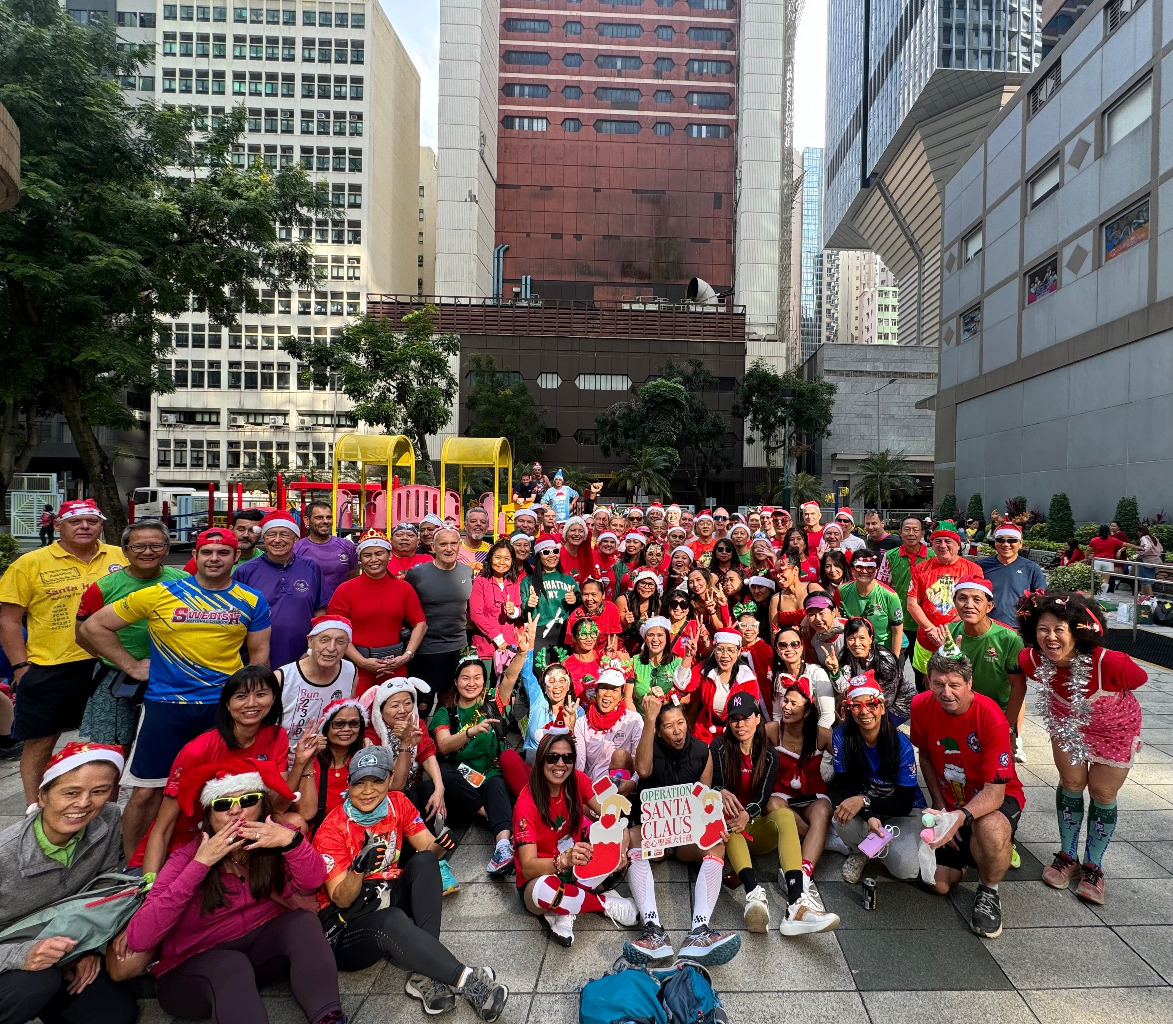 This year’s Santa Hash was more lively and energetic than last year’s event, according to organiser Mark Hope. Photo: Jay Ganglani