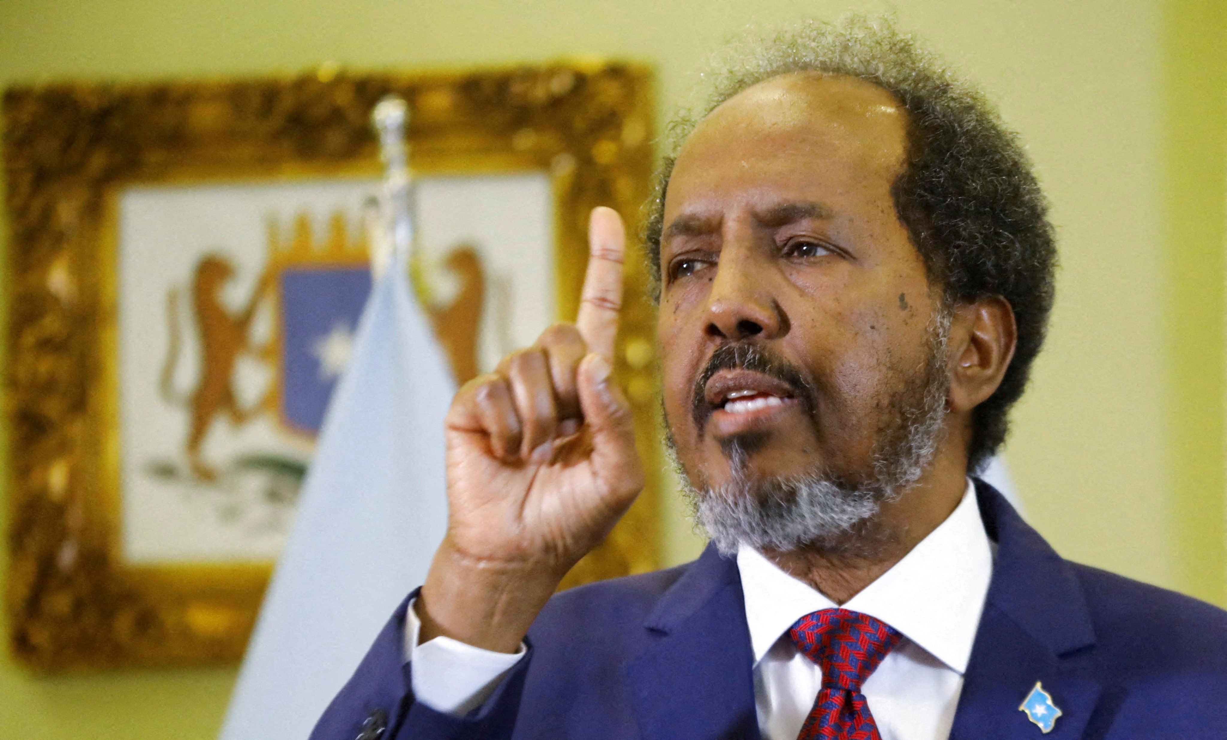 Somalia’s President Hassan Sheikh Mohamud has been reassured by China’s special envoy for the Horn of Africa Xue Bing of China’s support. Photo: Reuters