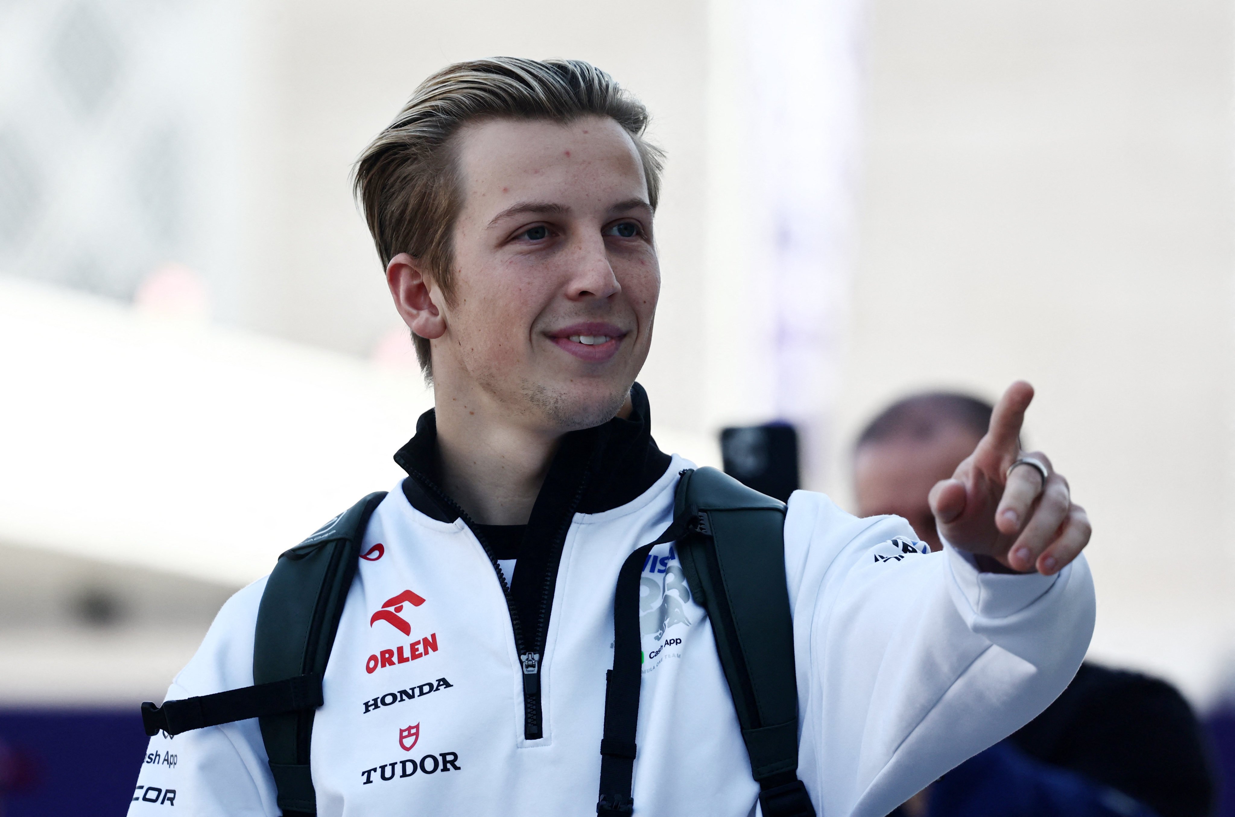 Liam Lawson, seen here before the Qatar Grand Prix. has had 11 grand prix races over two seasons for the RB team. Photo: Reuters