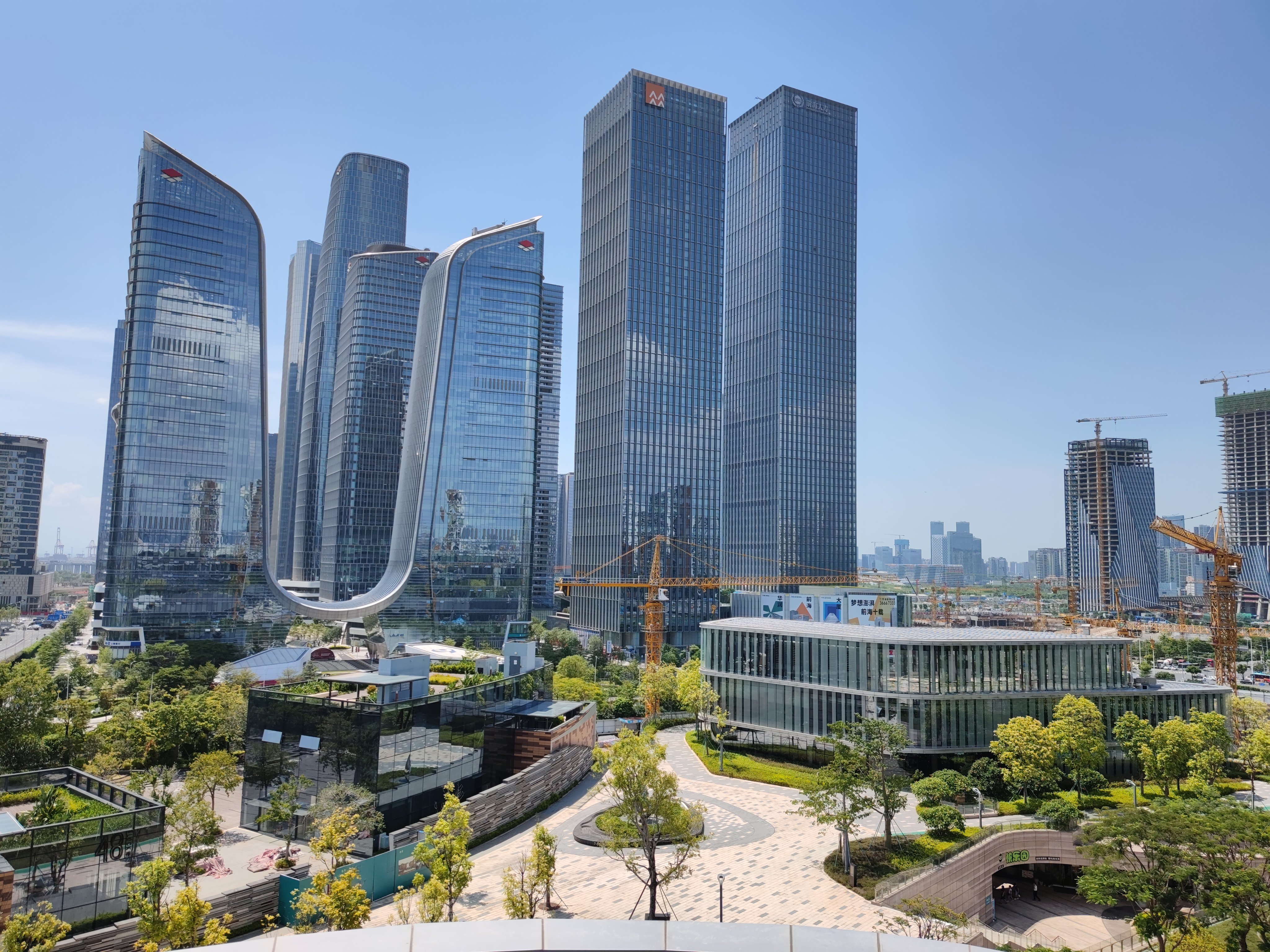 A view of Shenzhen’s Qianhai area, a major part of the China (Guangdong) Pilot Free Trade Zone, on August 25, 2020. Photo: VCG via Getty Images