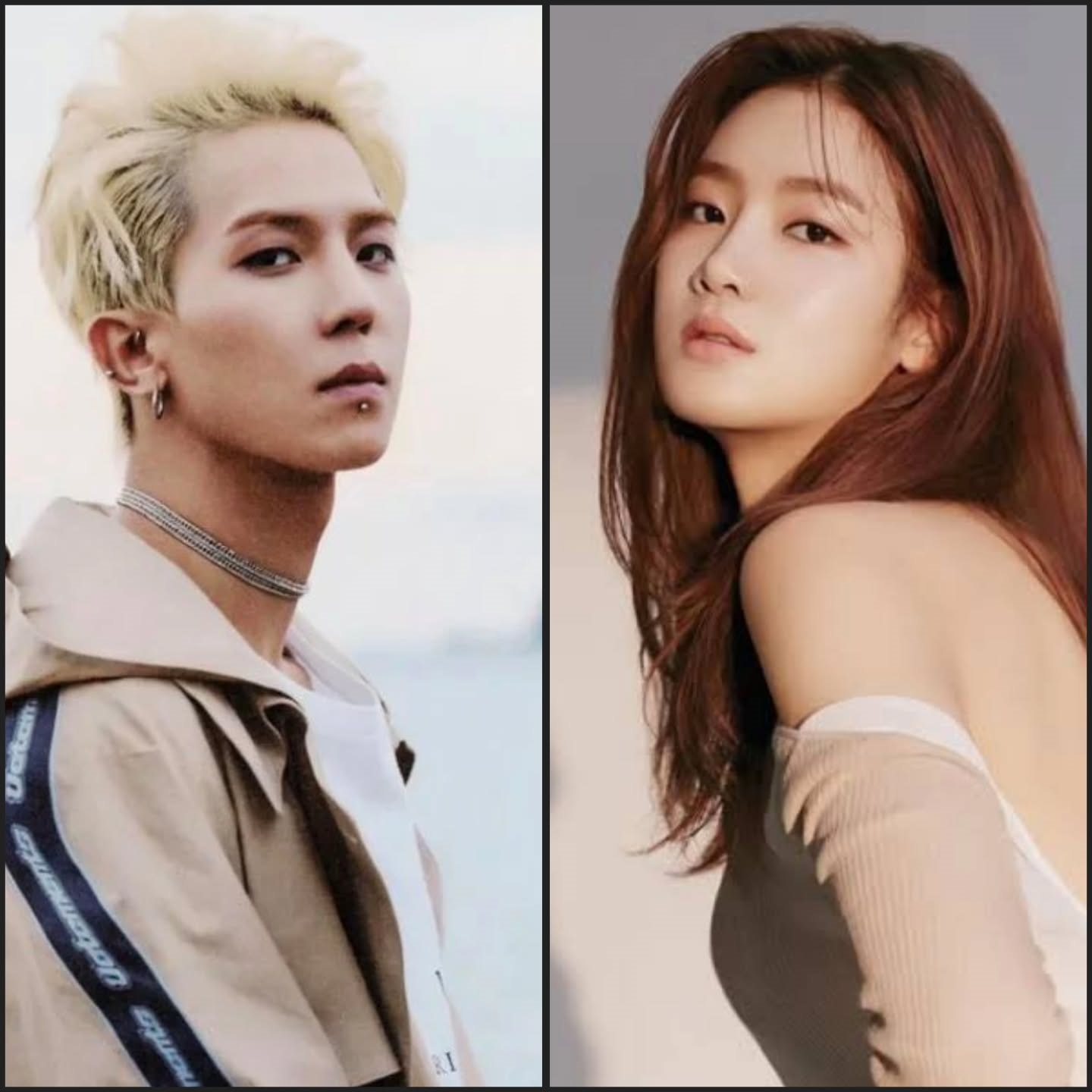 Song Min-ho of K-pop group Winner and actress Park Ju-hyun, who are reported to be in a relationship. Photo: Instagram/@korea_fans_panama