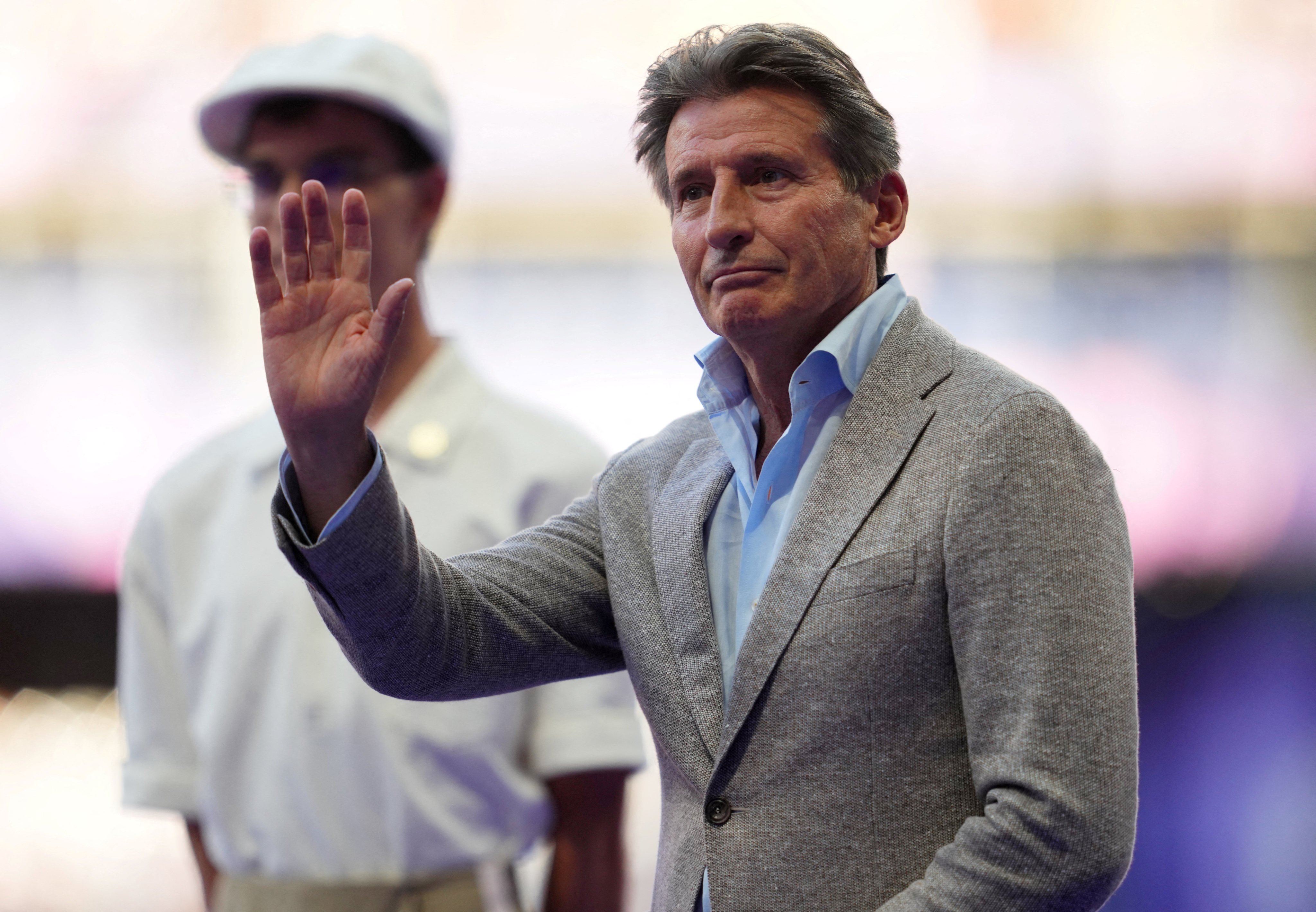 Sebastian Coe, seen here during the women’s 800m victory ceremony at the Paris Olympics in August, has made clear his desire to truly democratise the IOC. Photo: Reuters