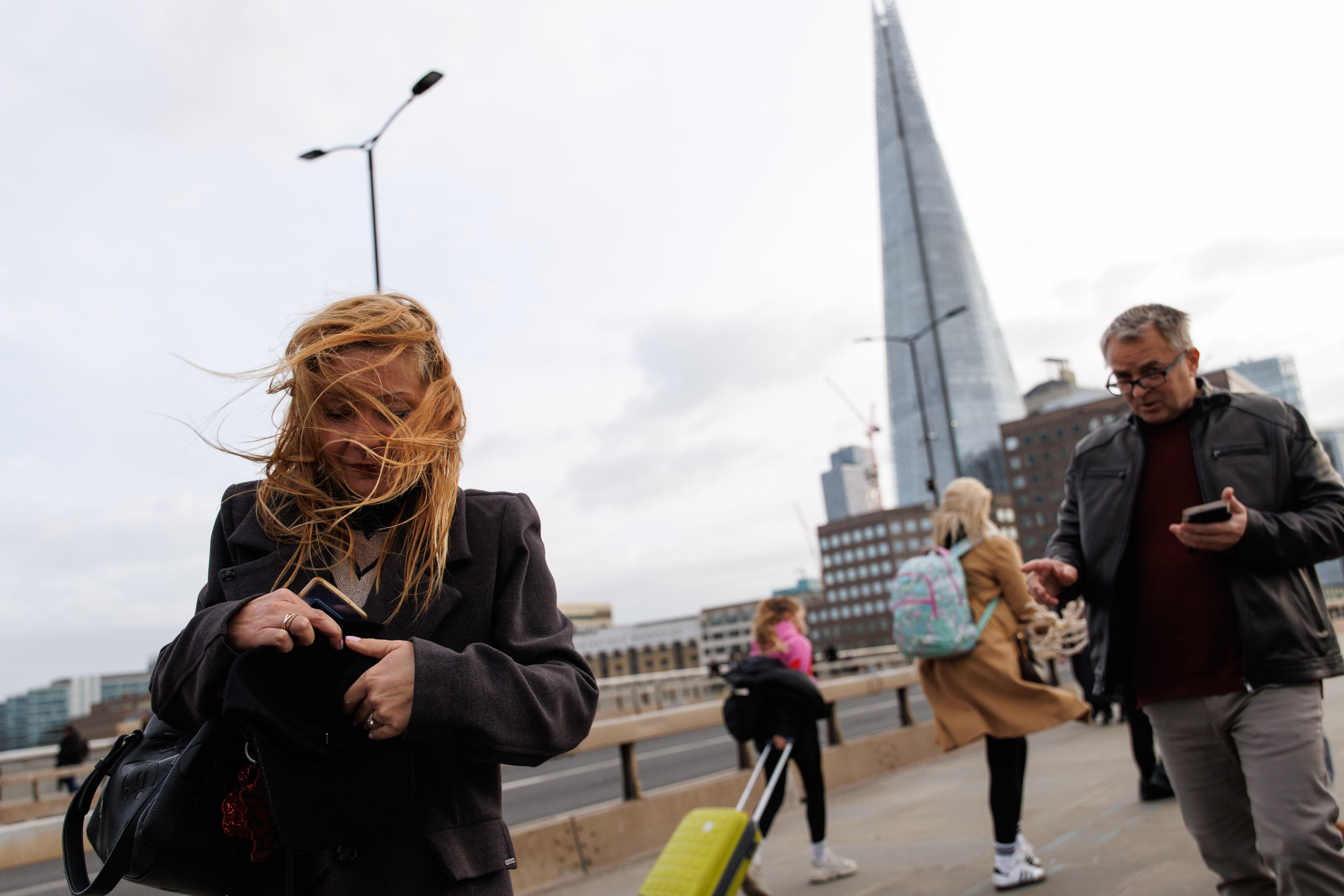 Strong wind is affecting parts of the UK. Photo: EPA-EFE