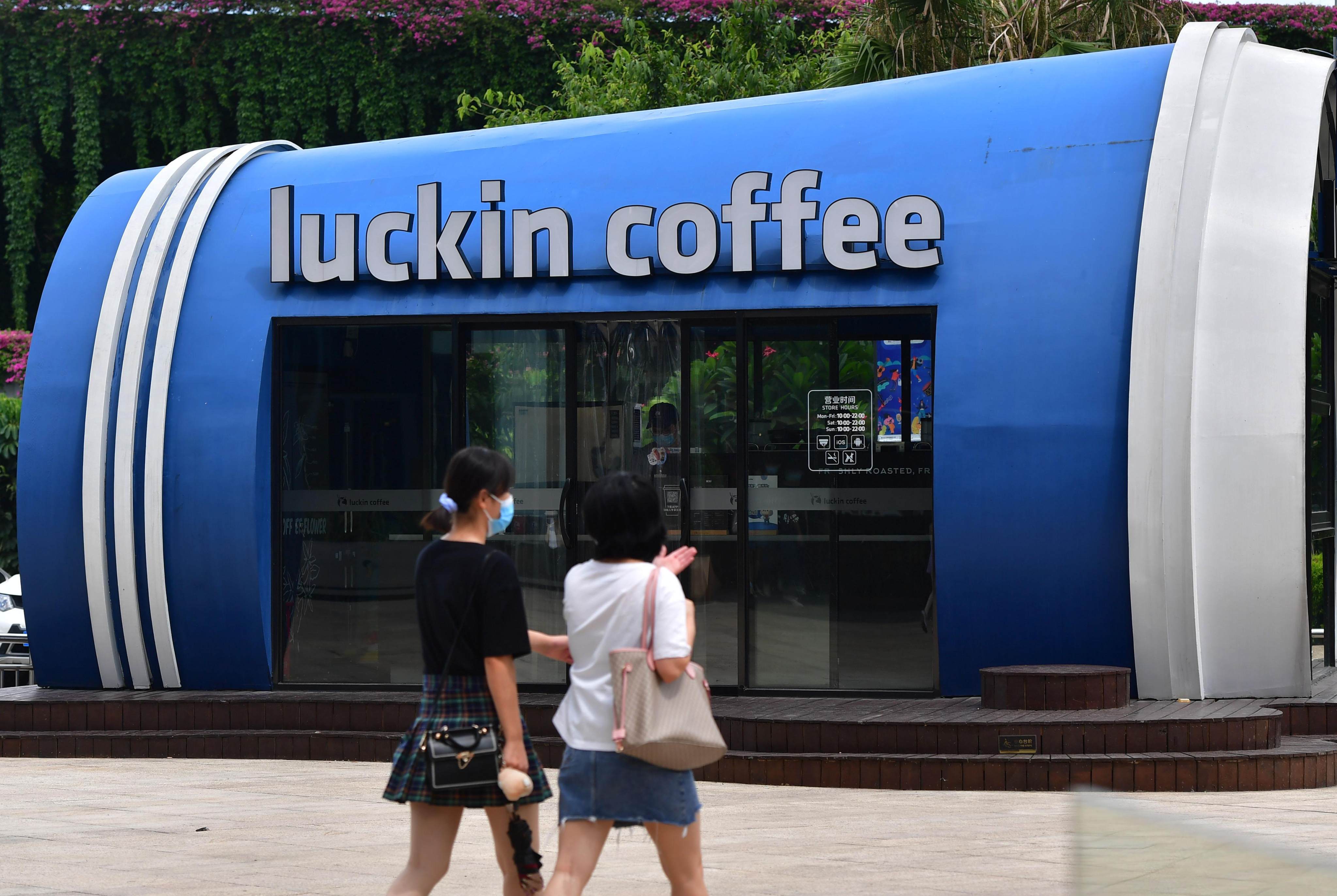 Luckin Coffee, China’s biggest coffee chain, has expanded into Hong Kong. Photo: China News Service via Getty Images