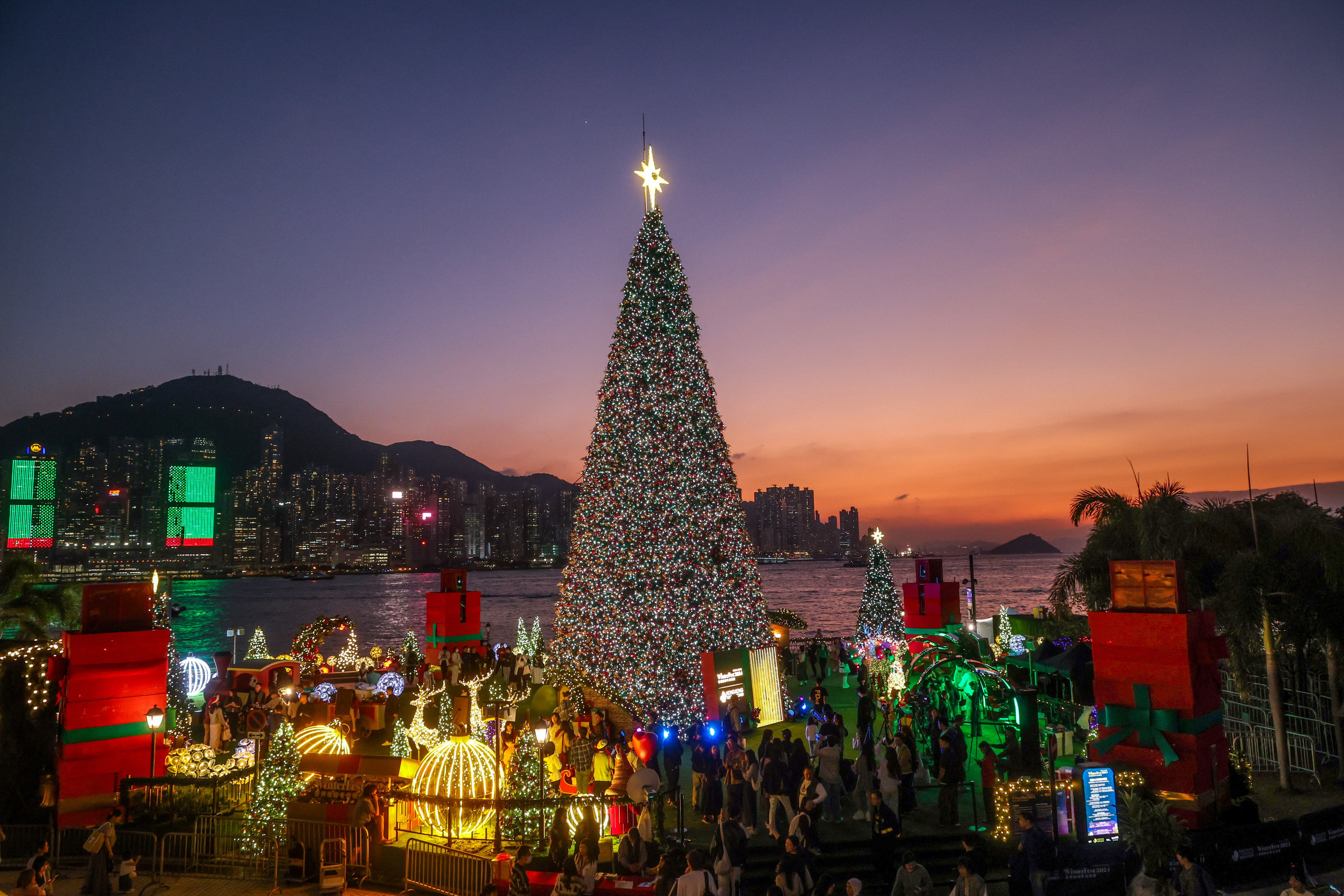 Tourism Board’s WinterFest event at West Kowloon Cultural District. Photo: Dickson Lee