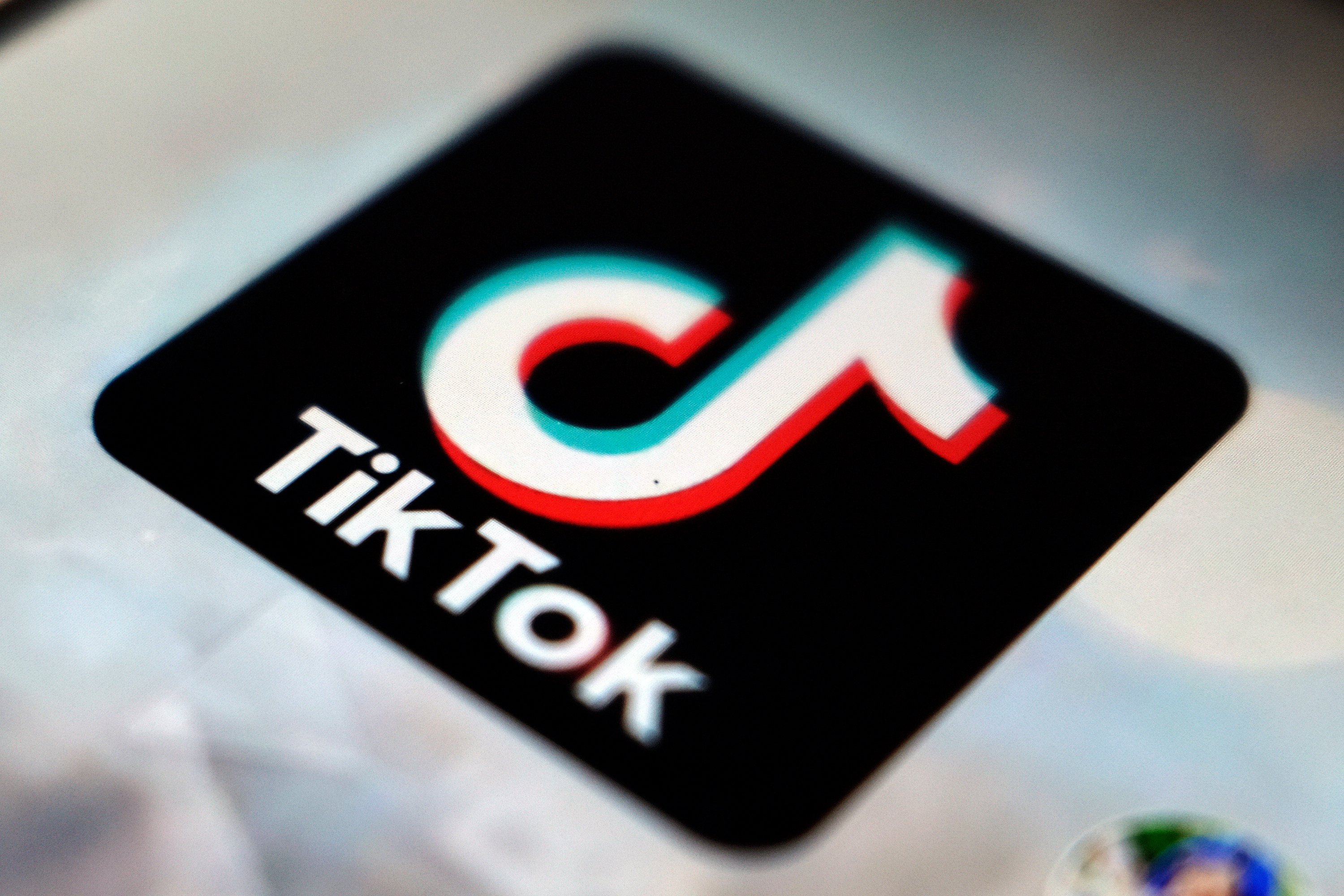 The TikTok application is particularly popular with young people around the world. File photo: AP