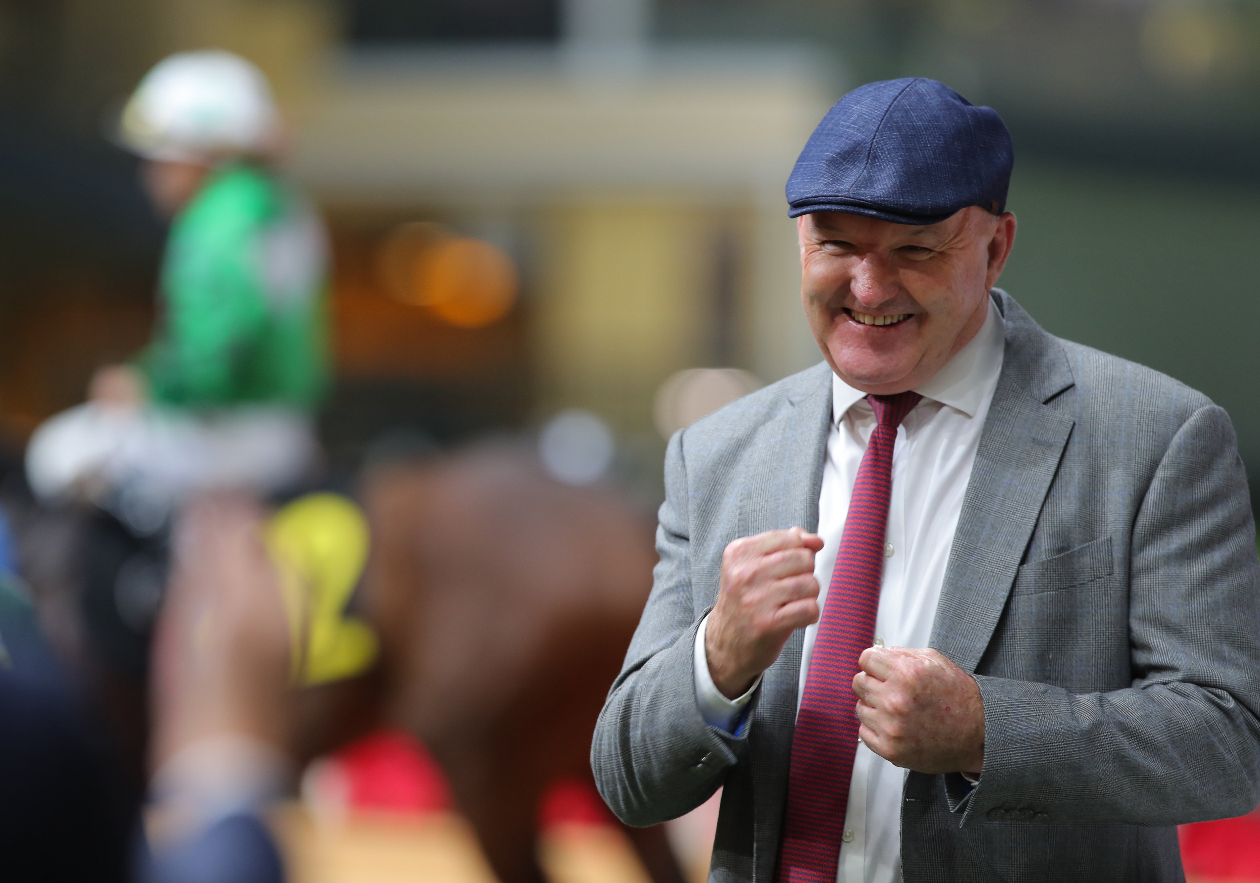 David Hayes enjoys a recent Youth Power win at Happy Valley. Photos: Kenneth Chan