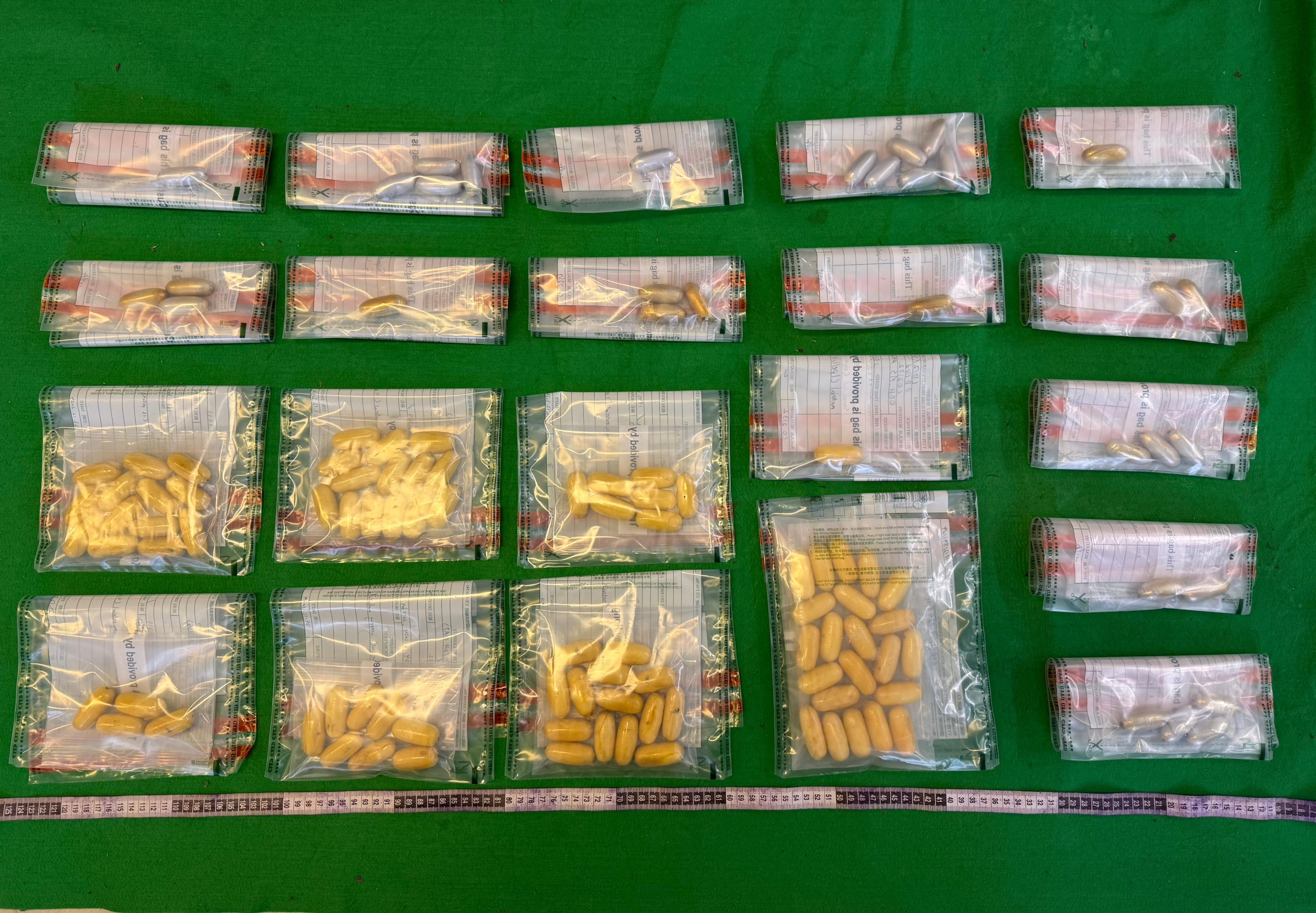 Hong Kong customs officers have arrested two women for allegedly smuggling cocaine in pellets hidden in their bodies. Photo: Handout