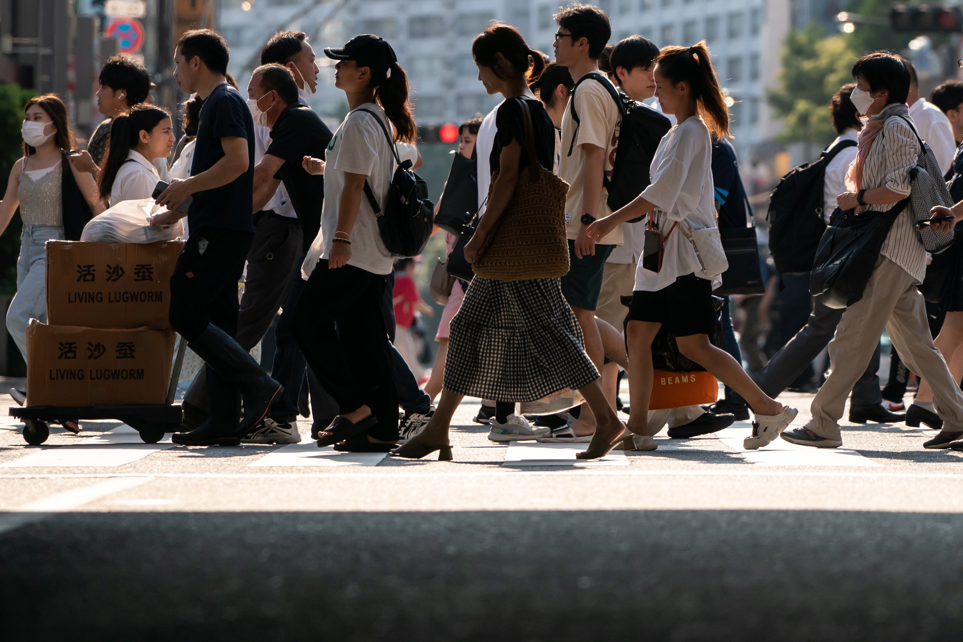 A new survey shows a record high 78.2 per cent of Japanese people are anxious about their lives. Photo: Getty Images