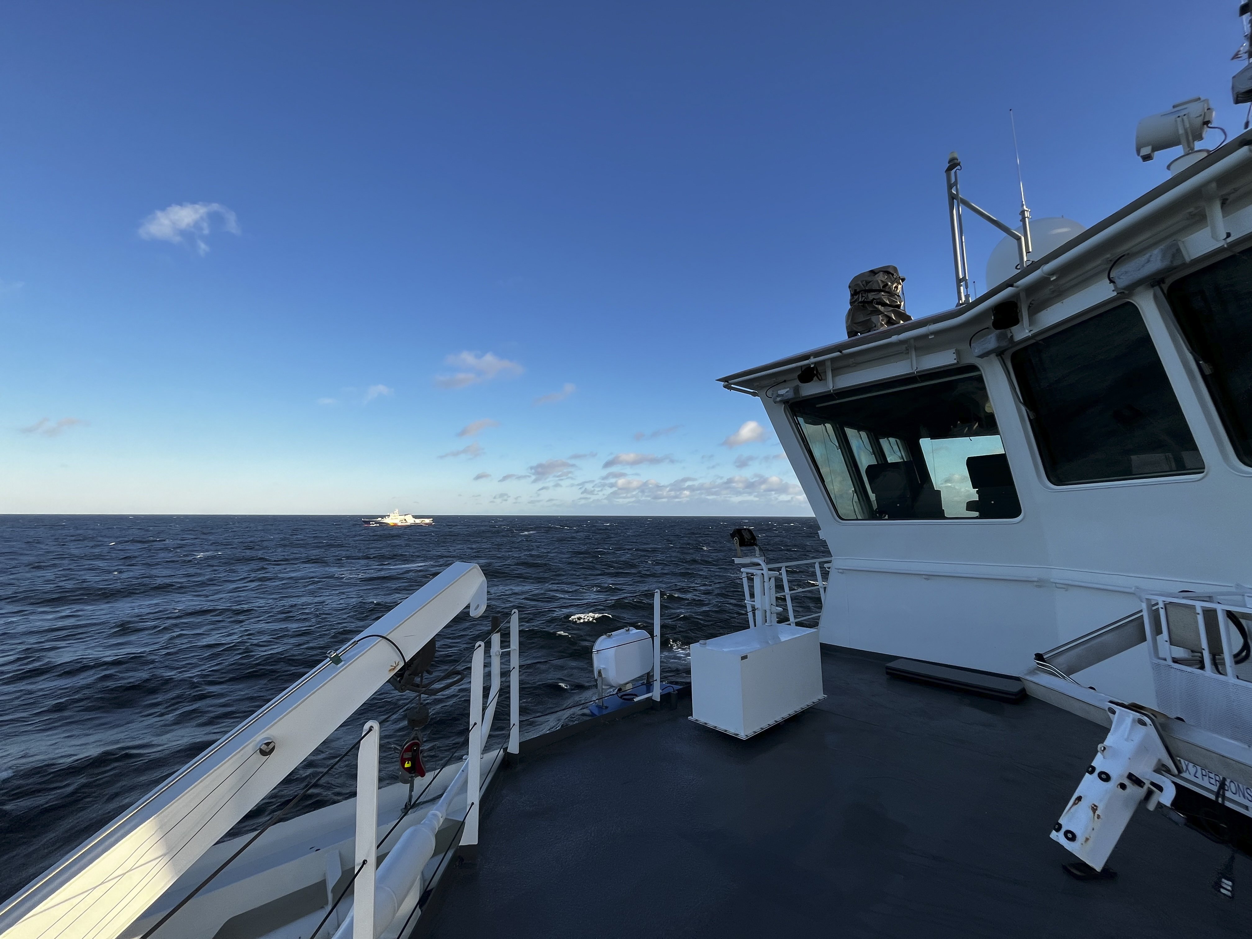 Finnish guard ship Turvan on duty in the southern Baltic Sea. Photo: EPA-EFE