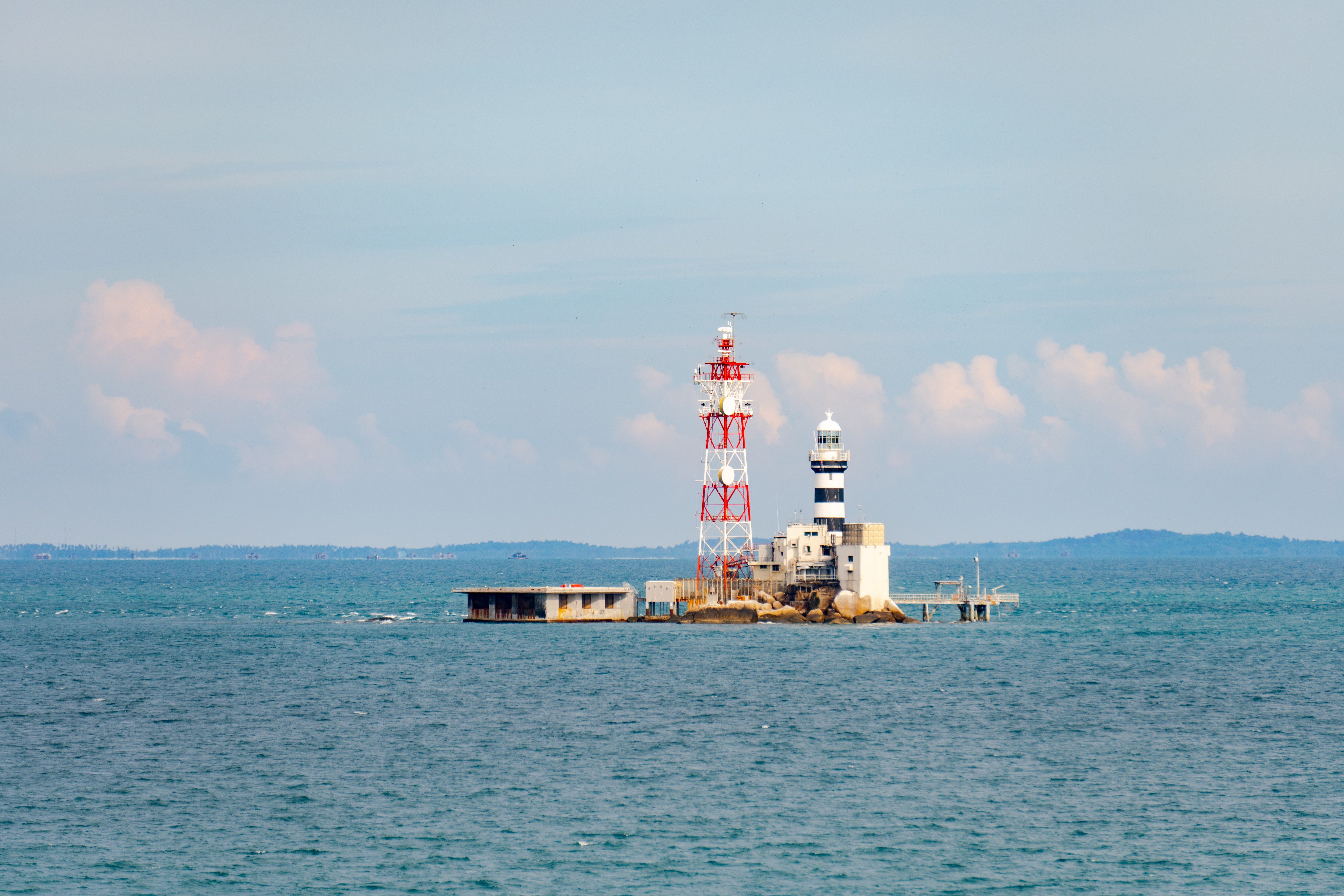 The Horsburgh Lighthouse on Pedra Branca island, which marks the eastern entrance to the Straits of Singapore between Singapore and Malaysia. Photo: Shutterstock
