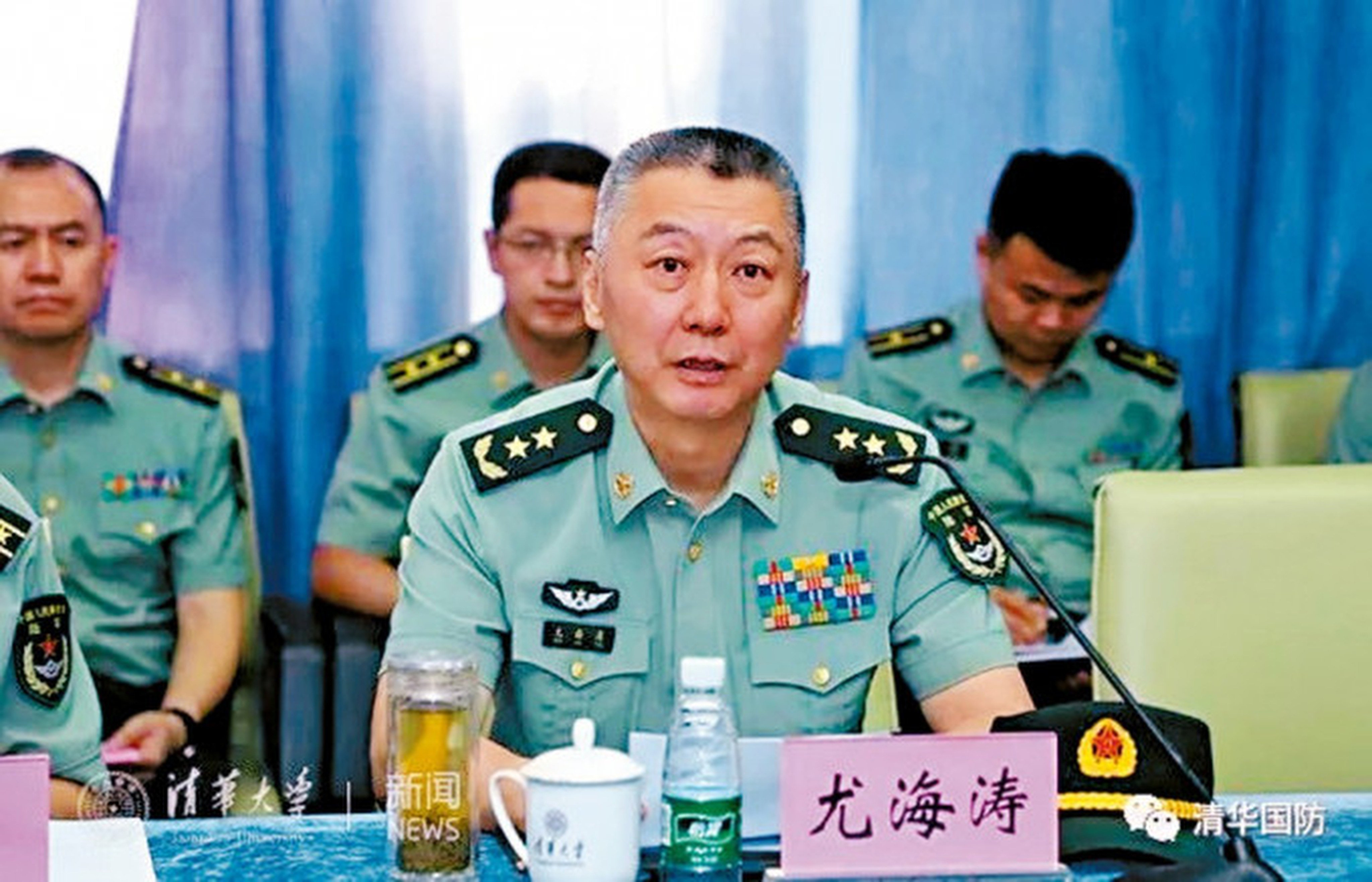 Lieutenant General You Haitao is one of two senior Chinese military officials announced by the NPC as suspected of “serious violation of laws and discipline”. Photo: Weibo/清華國防