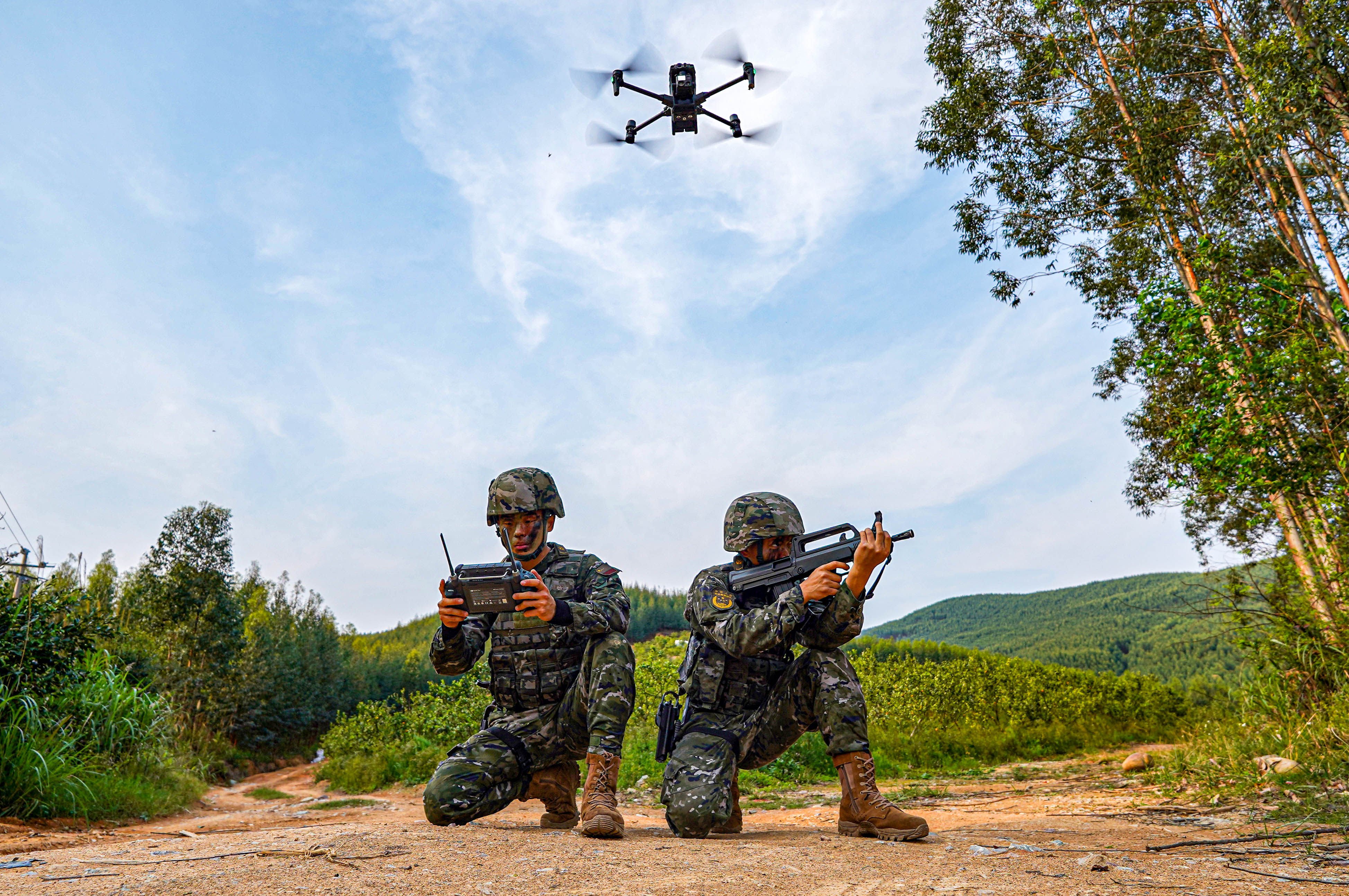 China and the US have declared they are investing in remote maintenance that uses 3D printing and drones to keep battlefield weapons and vehicles operating. Photo: CFOTO/Future Publishing via Getty Images