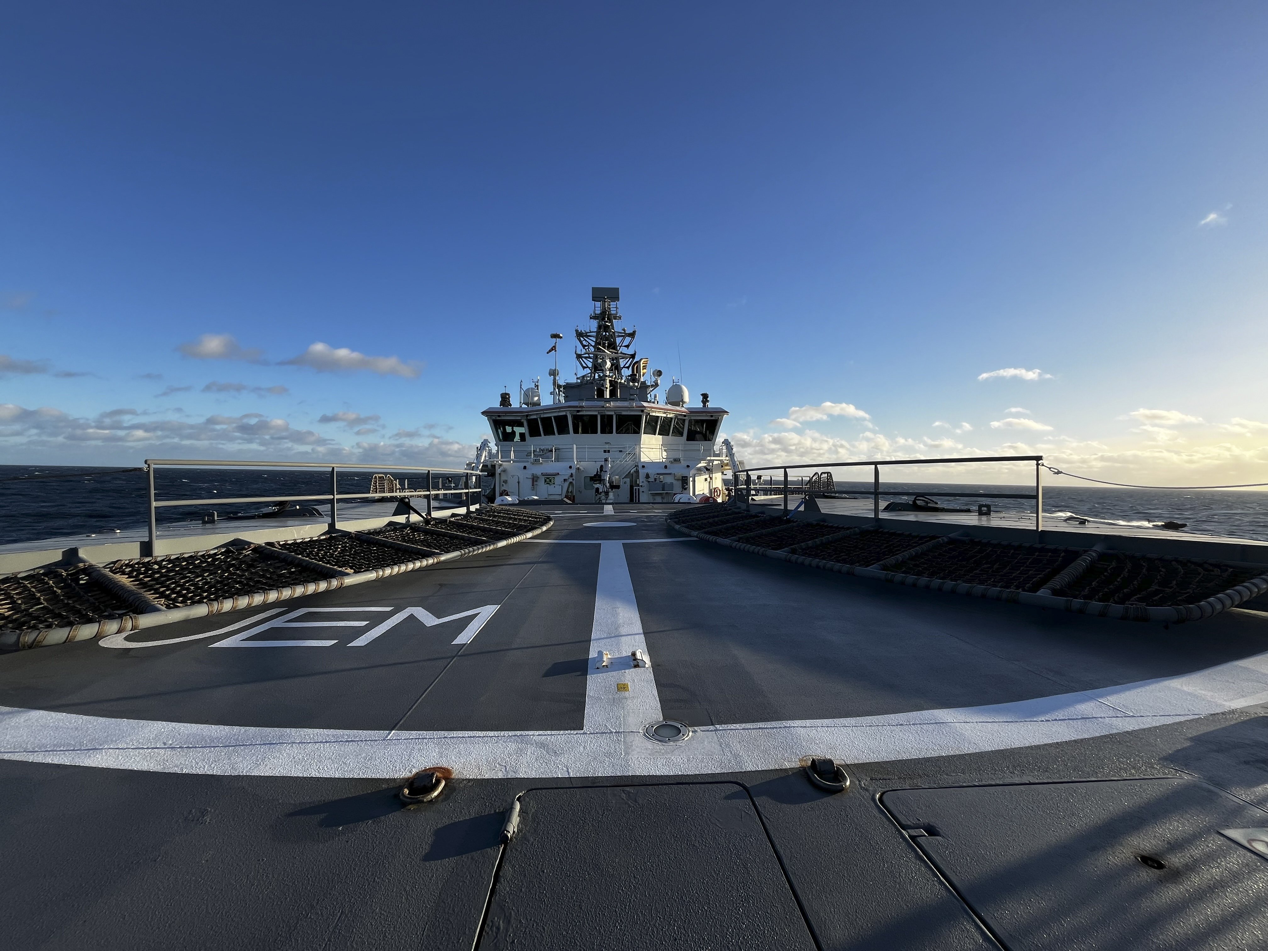 Finnish guard ship Turvan on duty in the southern Baltic Sea. Photo: EPA-EFE