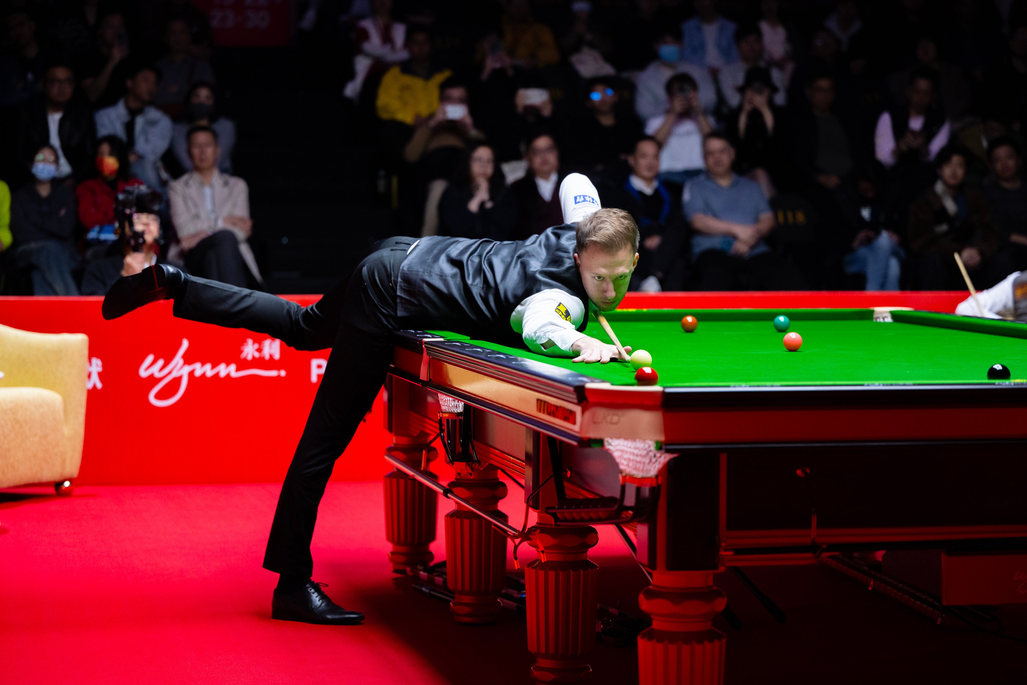 Judd Trump beat Ding Junhui 5-1 in an exhibition match in Macau on Wednesday. Photo: Handout