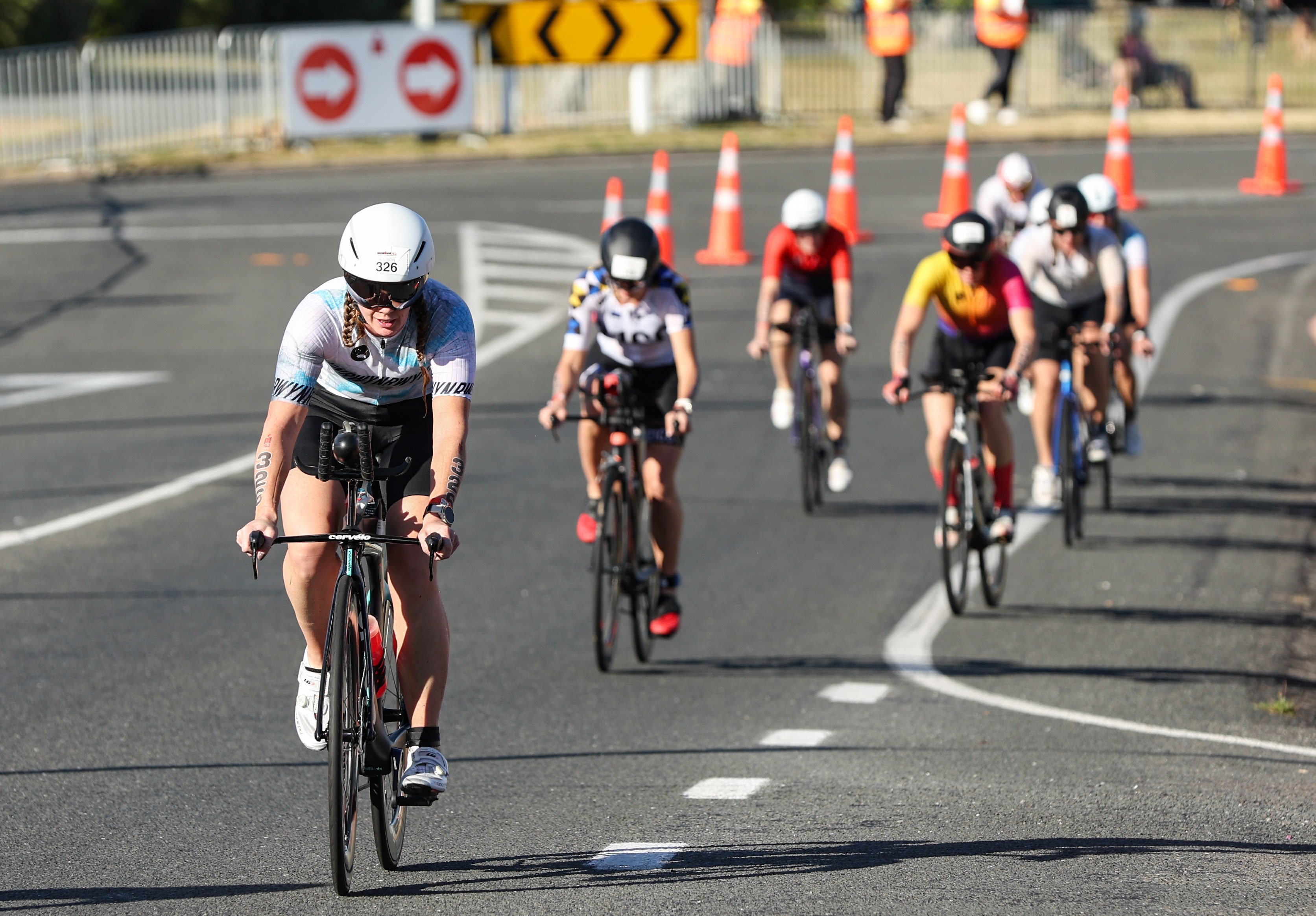 The women’s race in the Ironman 70.3 World Championship takes place this month in Taupo, New Zealand. Photo: Xinhua