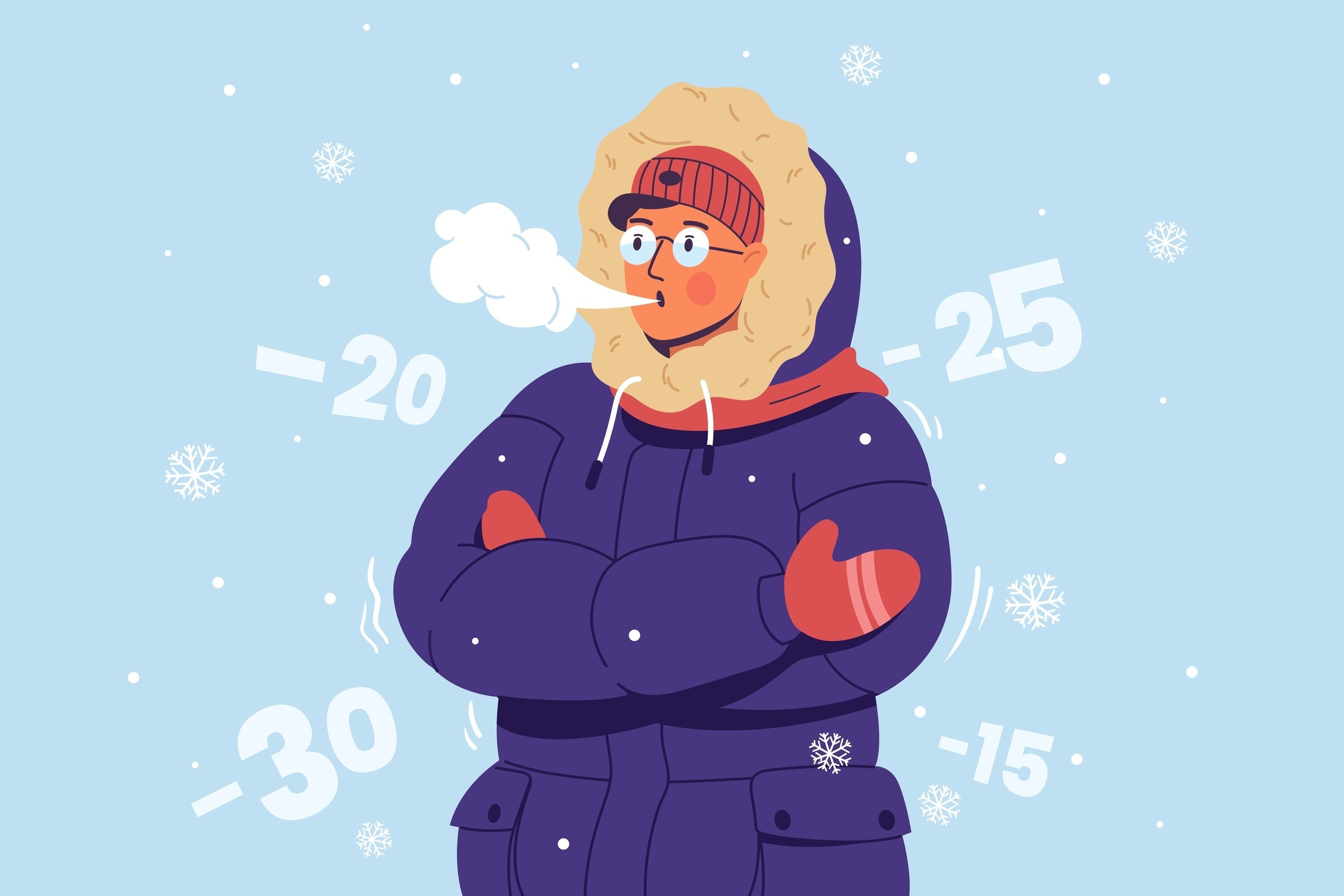 Here are some common ways to describe exactly how cold it is. Photo: Shutterstock