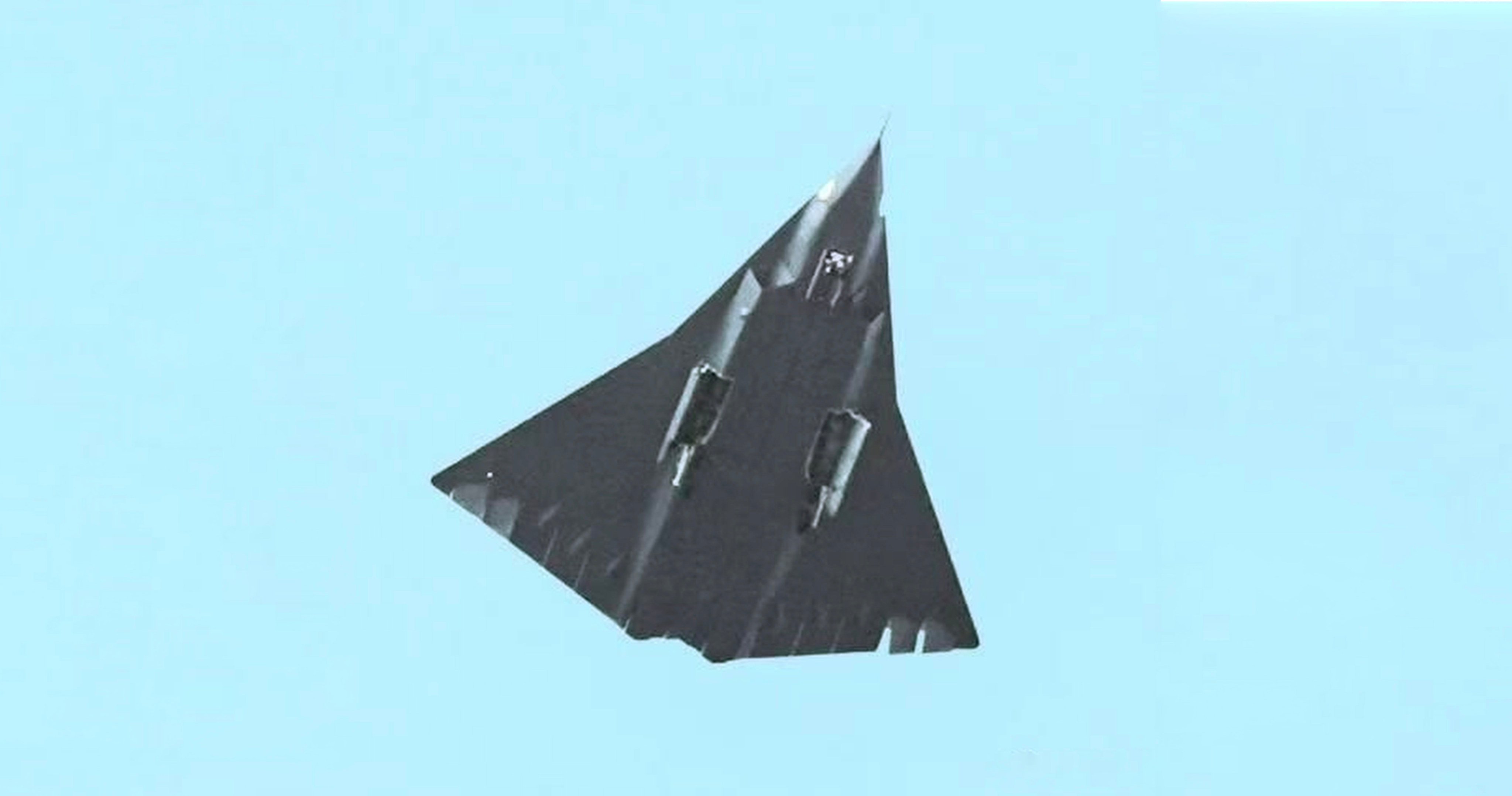 Images of a new stealth fighter jet, which is believed to be a sixth-generation fighter jet, circulating on social media. Photo: SCMP