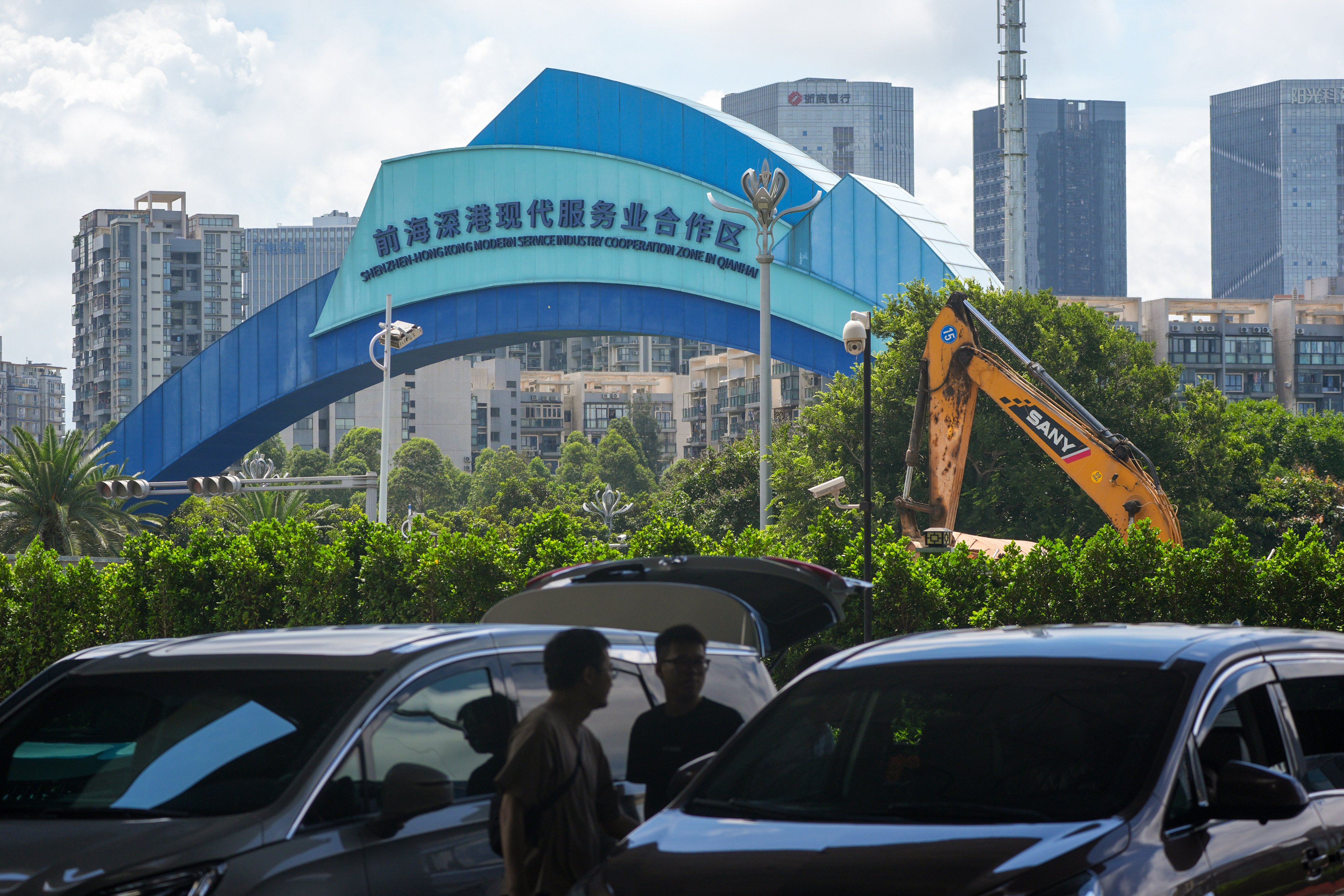 A view of the Shenzhen-Hong Kong Modern Service Industry Cooperation Zone in Qianhai, Shenzhen, June 11, 2024. Photo: Eugene Lee