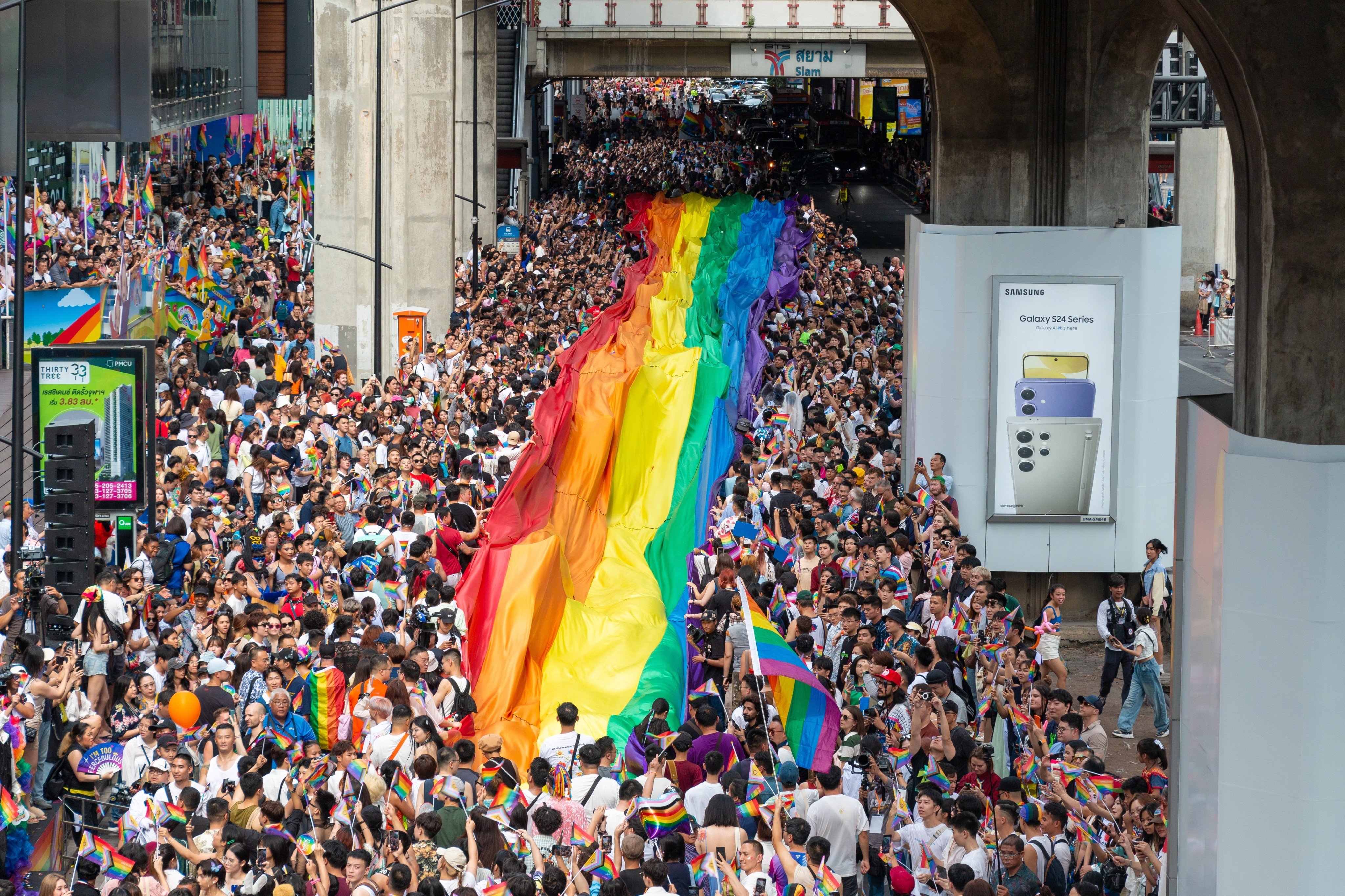 An LGBTQ parade is held in Bangkok. Photo: Shutterstock