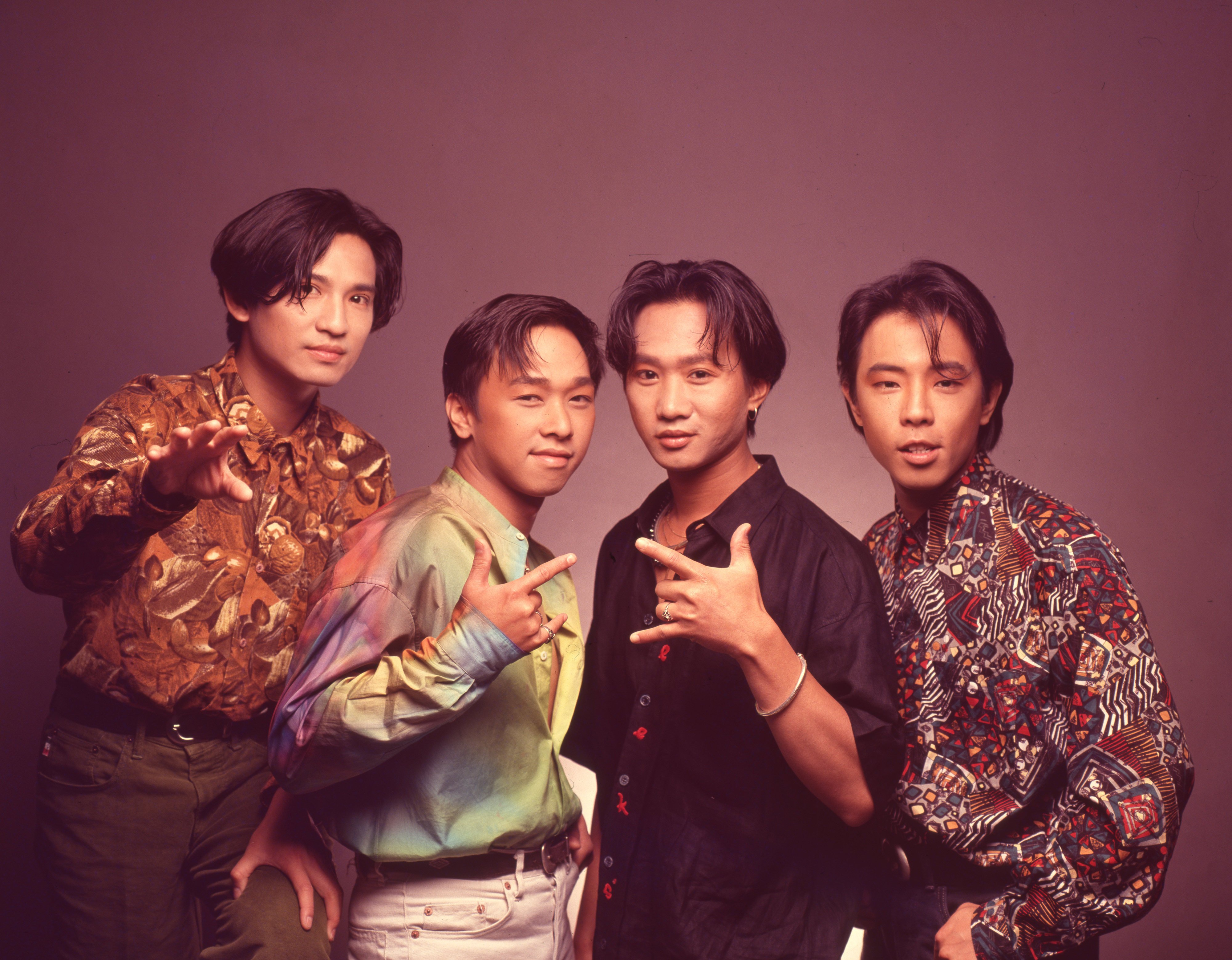 (From left) Beyond members Yip Sai-wing, Wong Ka-keung, Wong Ka-kui and Paul Wong Koon-chung in 1990. The Hong Kong rock band formed in 1983 and were popular across Asia.