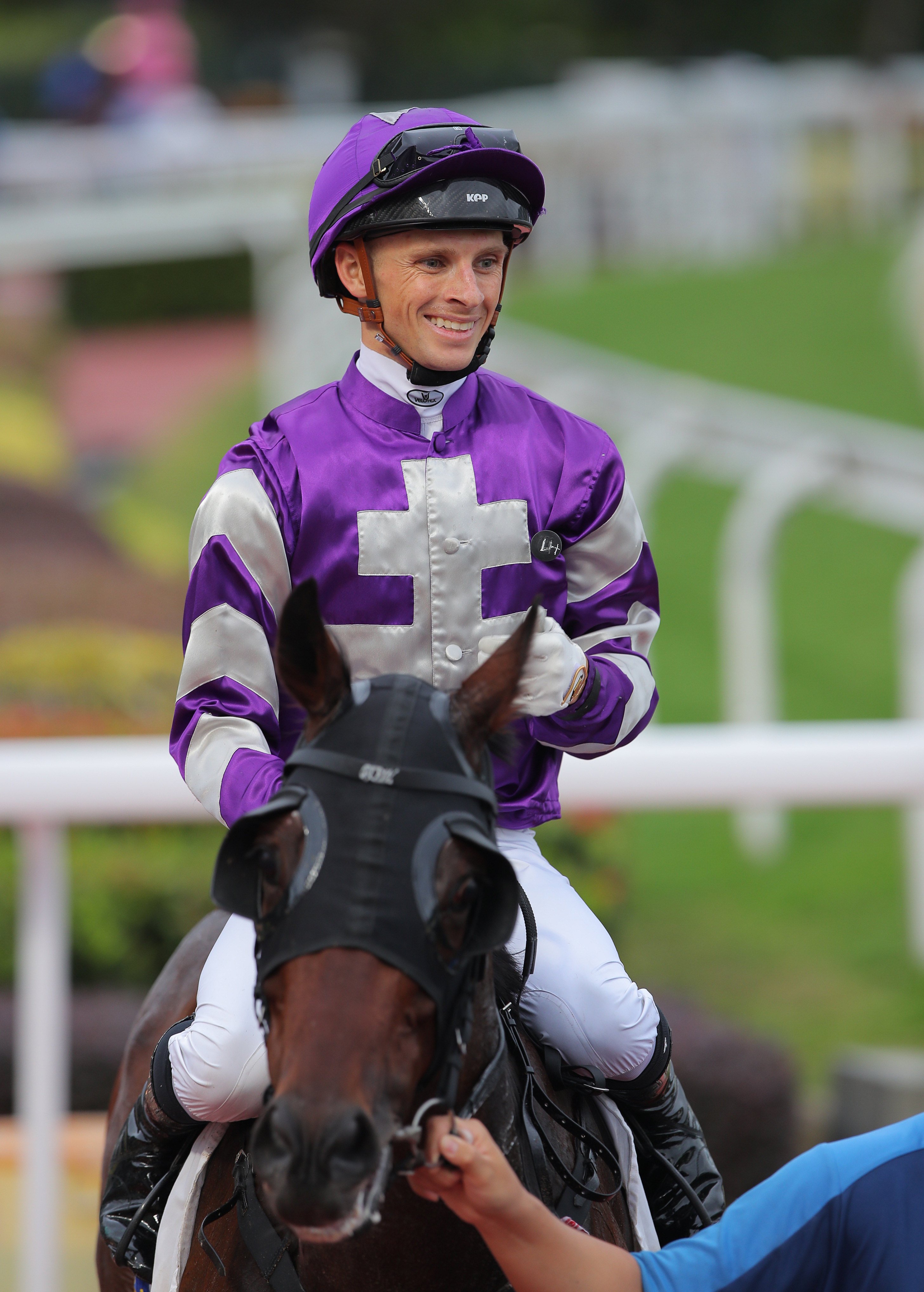 Lyle Hewitson is all smiles after a winner last month. Photos: Kenneth Chan