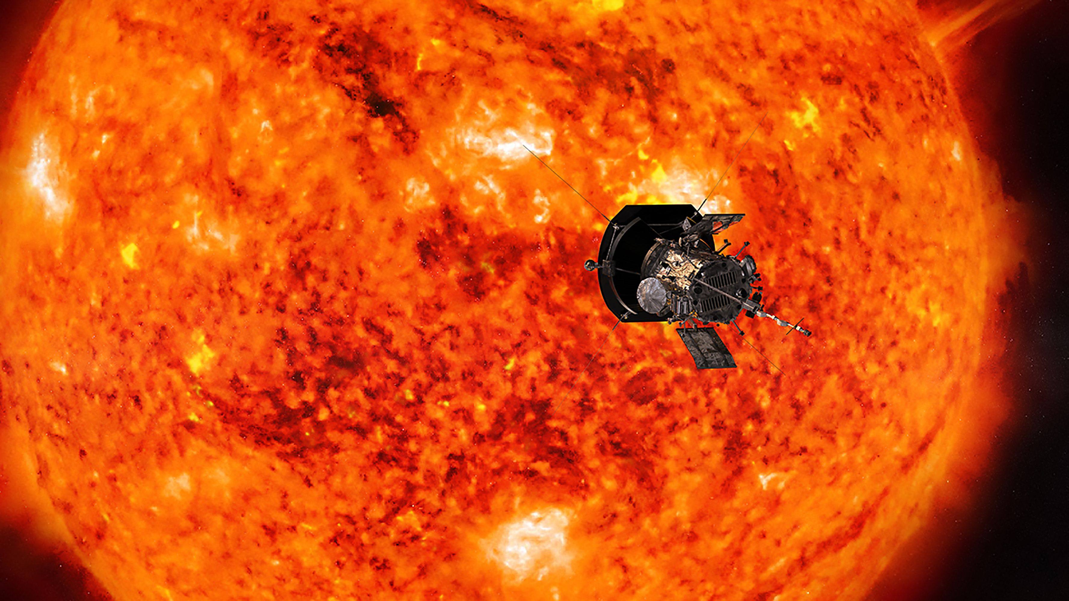 An artist’s impression of Nasa’s Parker Solar Probe. Photo: Nasa /Johns Hopkins APL / AFP / Handout