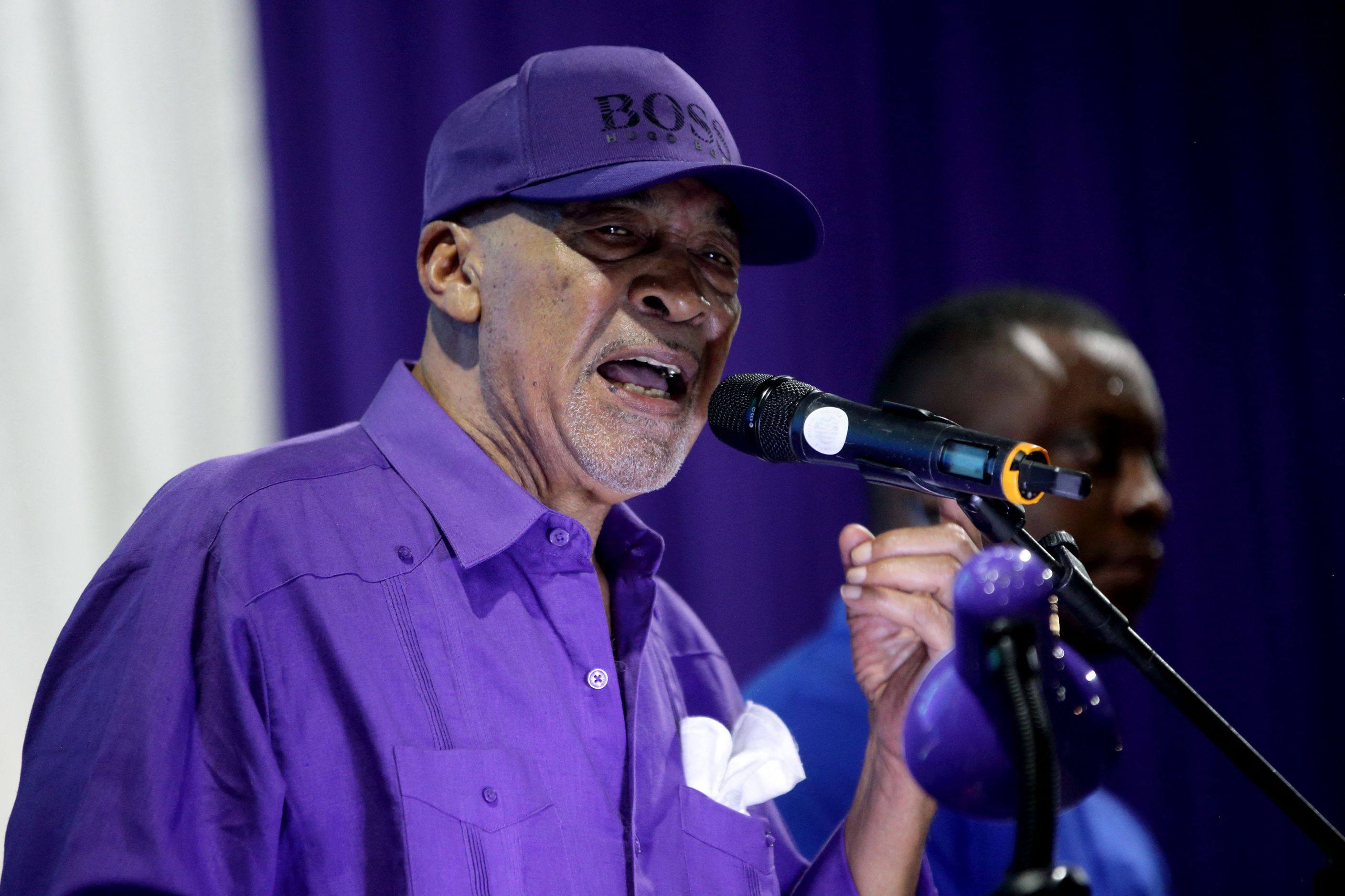 Suriname’s former president Desi Bouterse in December 2023. Bouterse died this week at age 79. Photo: AFP