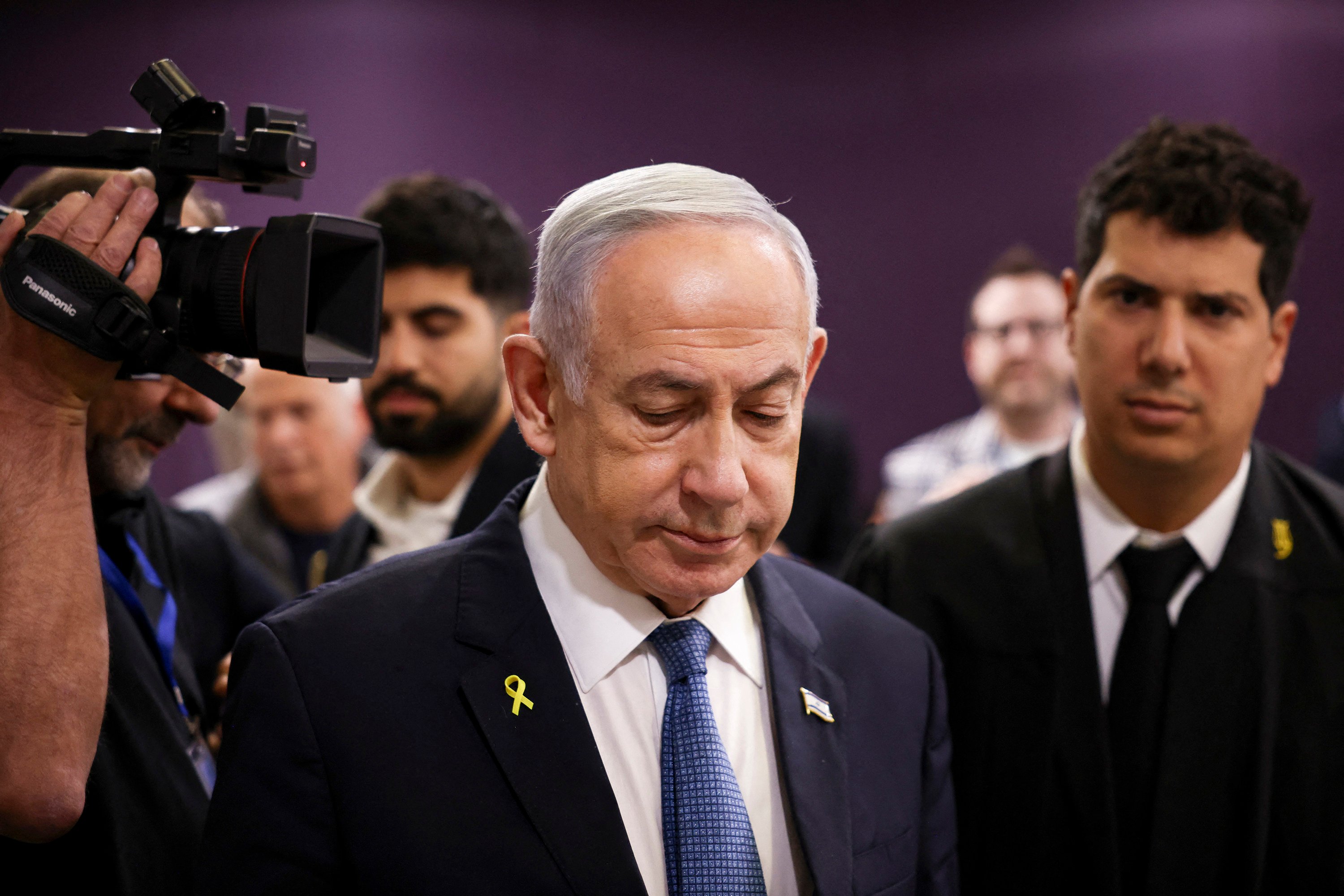 Israeli Prime Minister Benjamin Netanyahu, centre. Photo: AFP / Getty Images / TNS