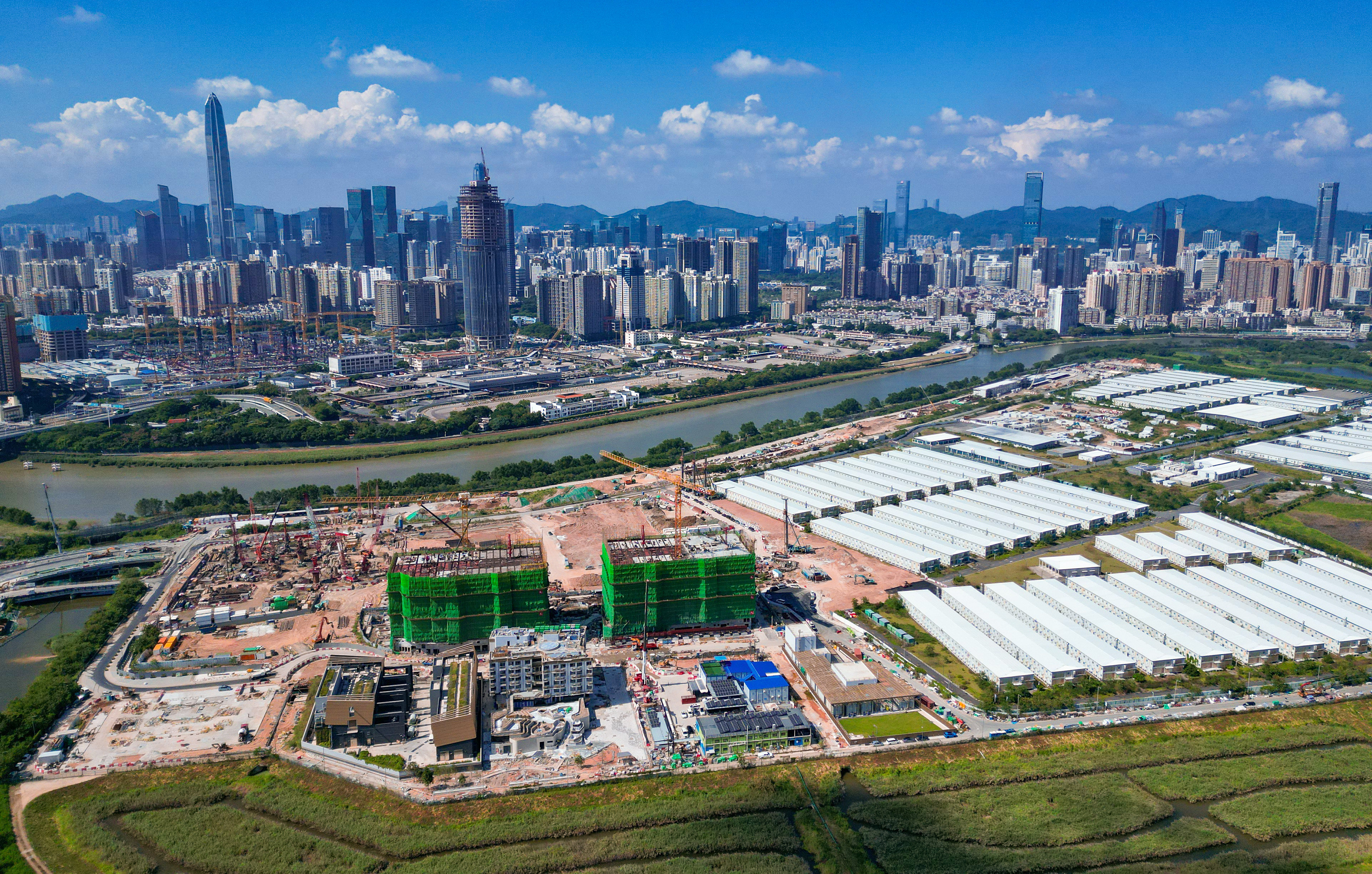 An aerial view of the Northern Metropolis, which the Hong Kong government is developing into a technology and innovation hub. Photo: May Tse