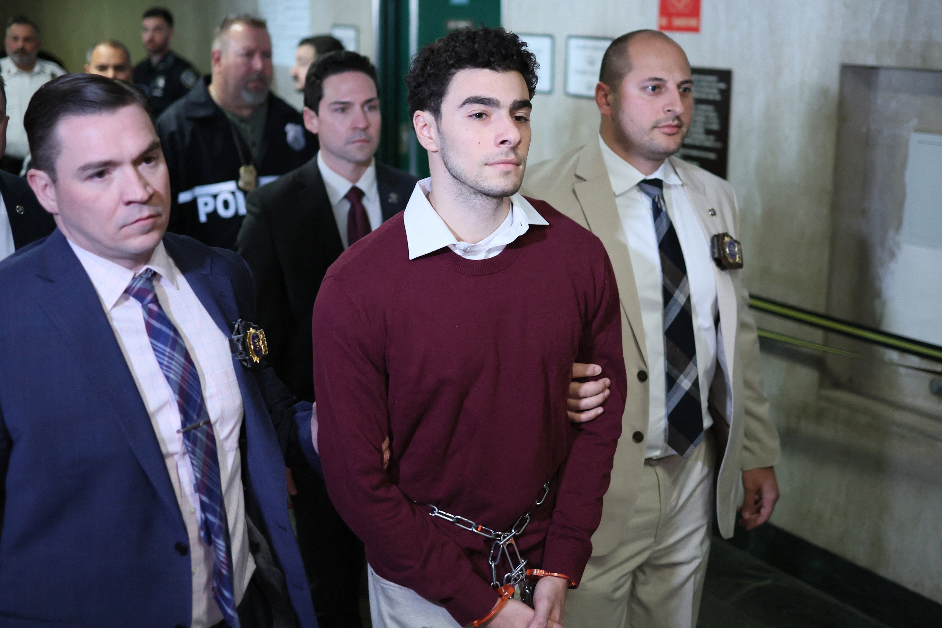 Luigi Mangione arrives at Manhattan Criminal Court on December 23. Photo: TNS