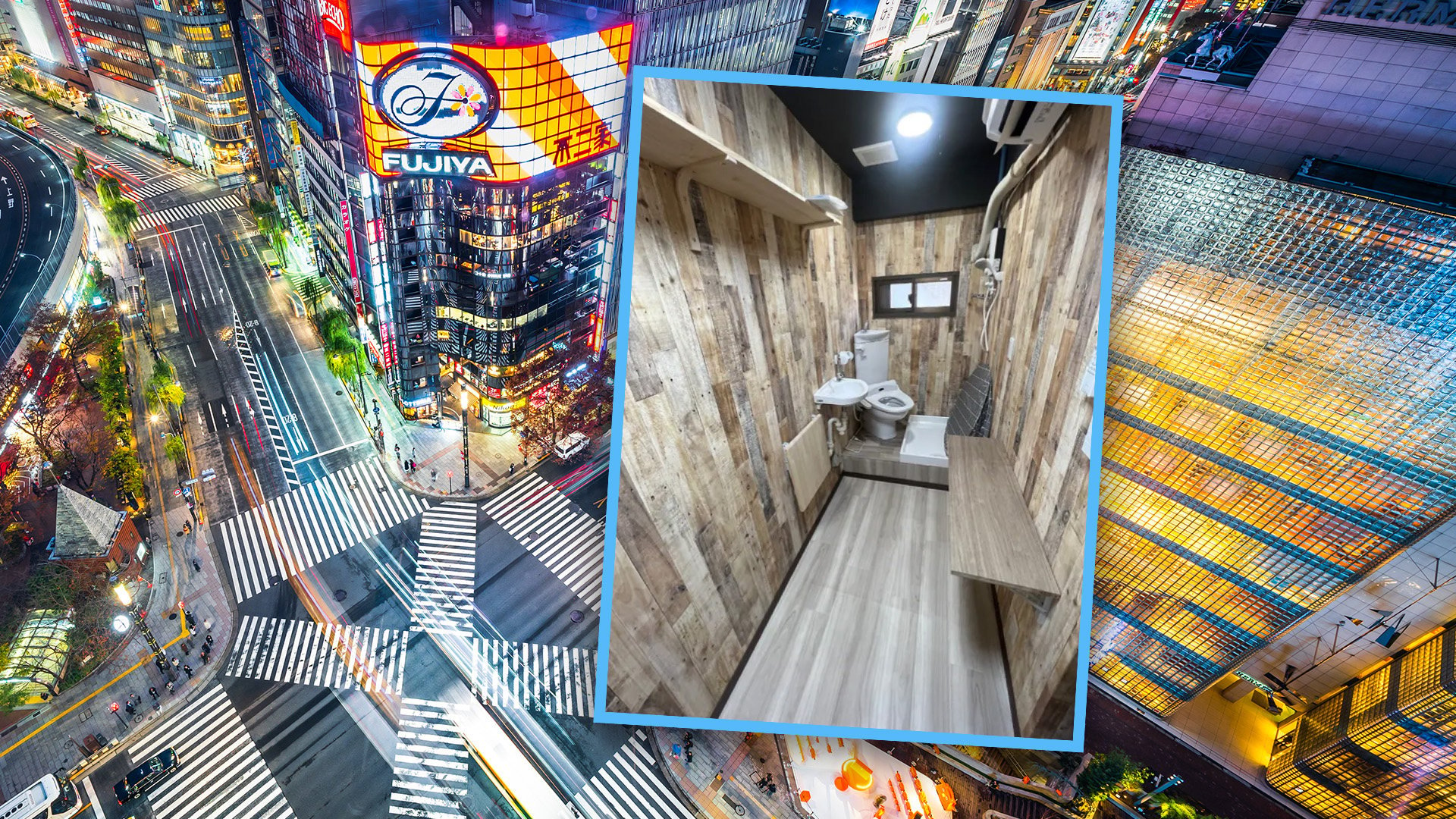 A tiny and afforable flat in Tokyo, which has been likened to a prison cell, has gone viral on mainland social media. Photo: SCMP composite/Shutterstock/QQ.com