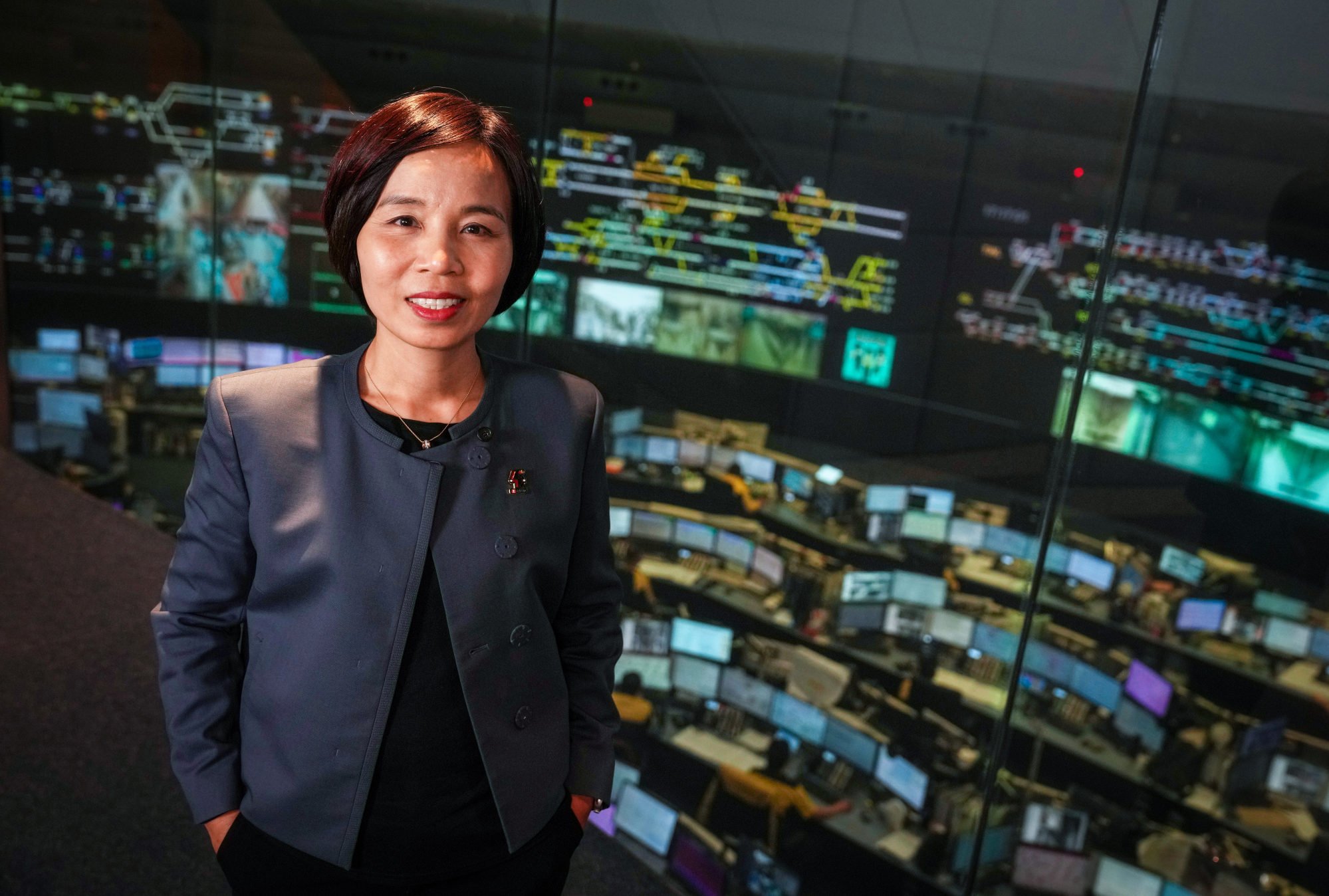 Cheris Lee, the MTR Corporation’s chief of operating and metro segment, in the company’s control room. Photo: Elson Li