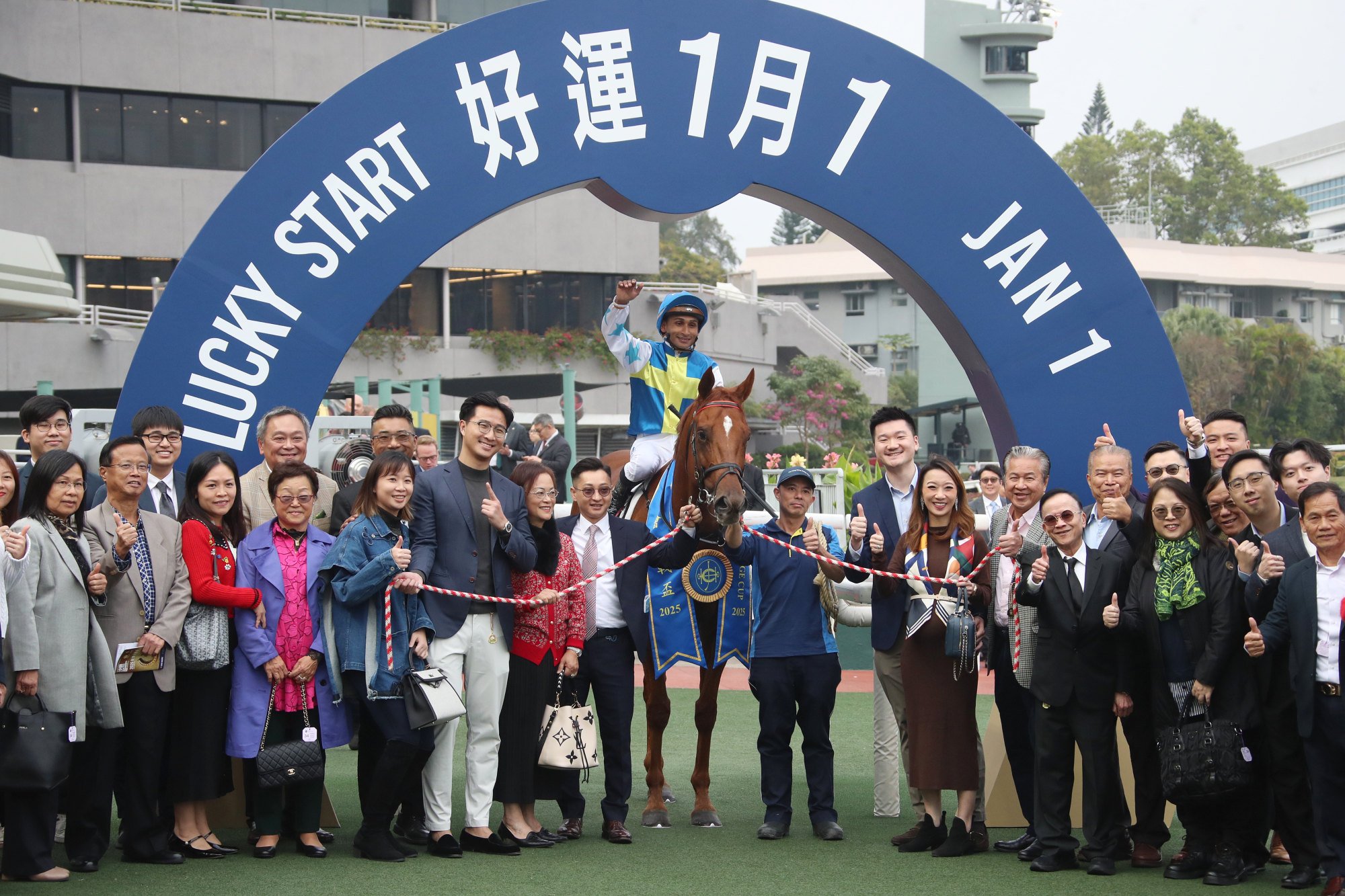 Patch Of Theta with connections after his feature triumph.