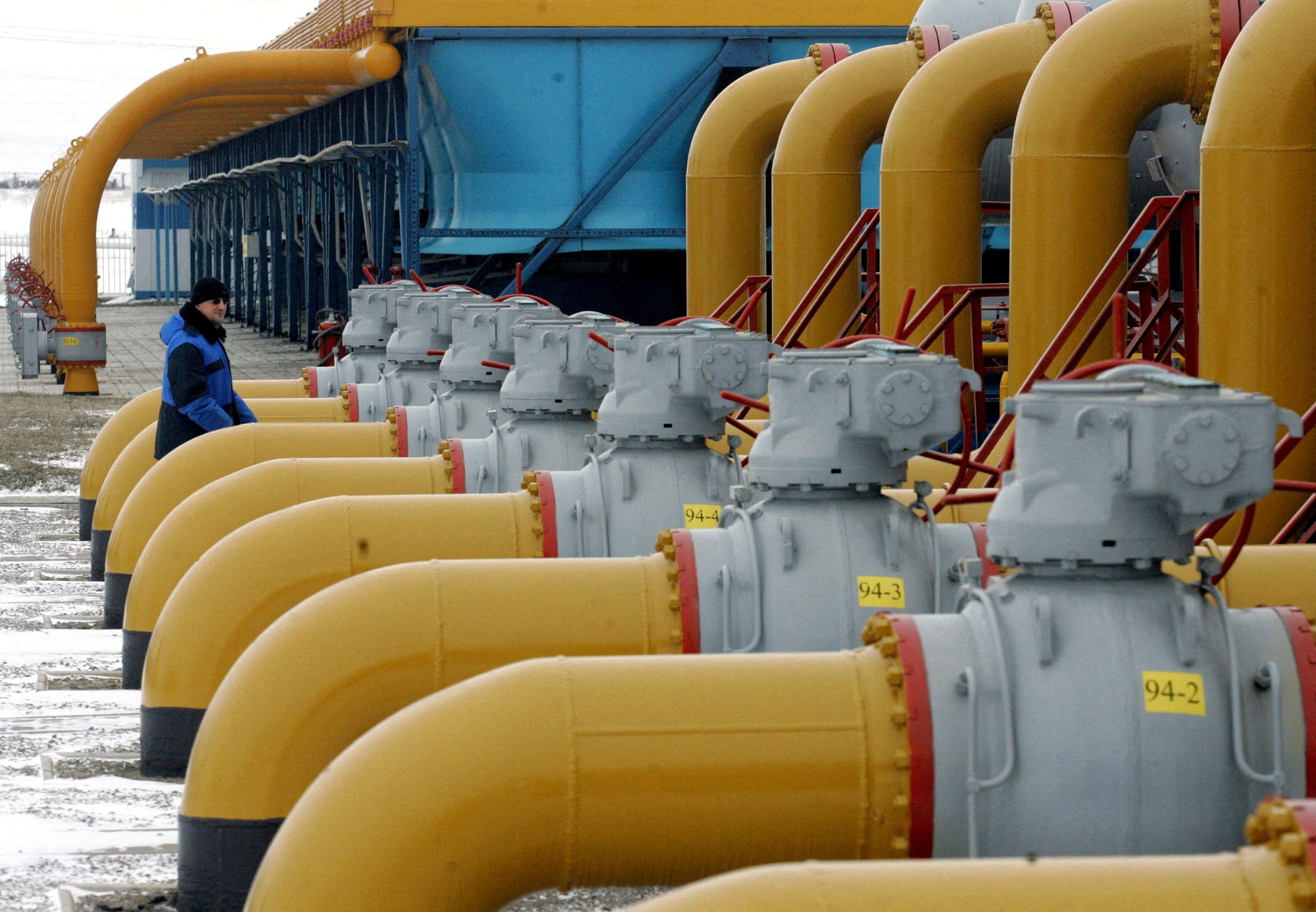 The Urengoy-Pomary-Uzhgorod gas pipeline, some 30km (19 miles) from the south western Russian city of Kursk. Since the start of the war in Ukraine, the EU has slashed its dependence on Russian energy by buying more piped gas from Norway and LNG from Qatar and the US. Photo: Reuters