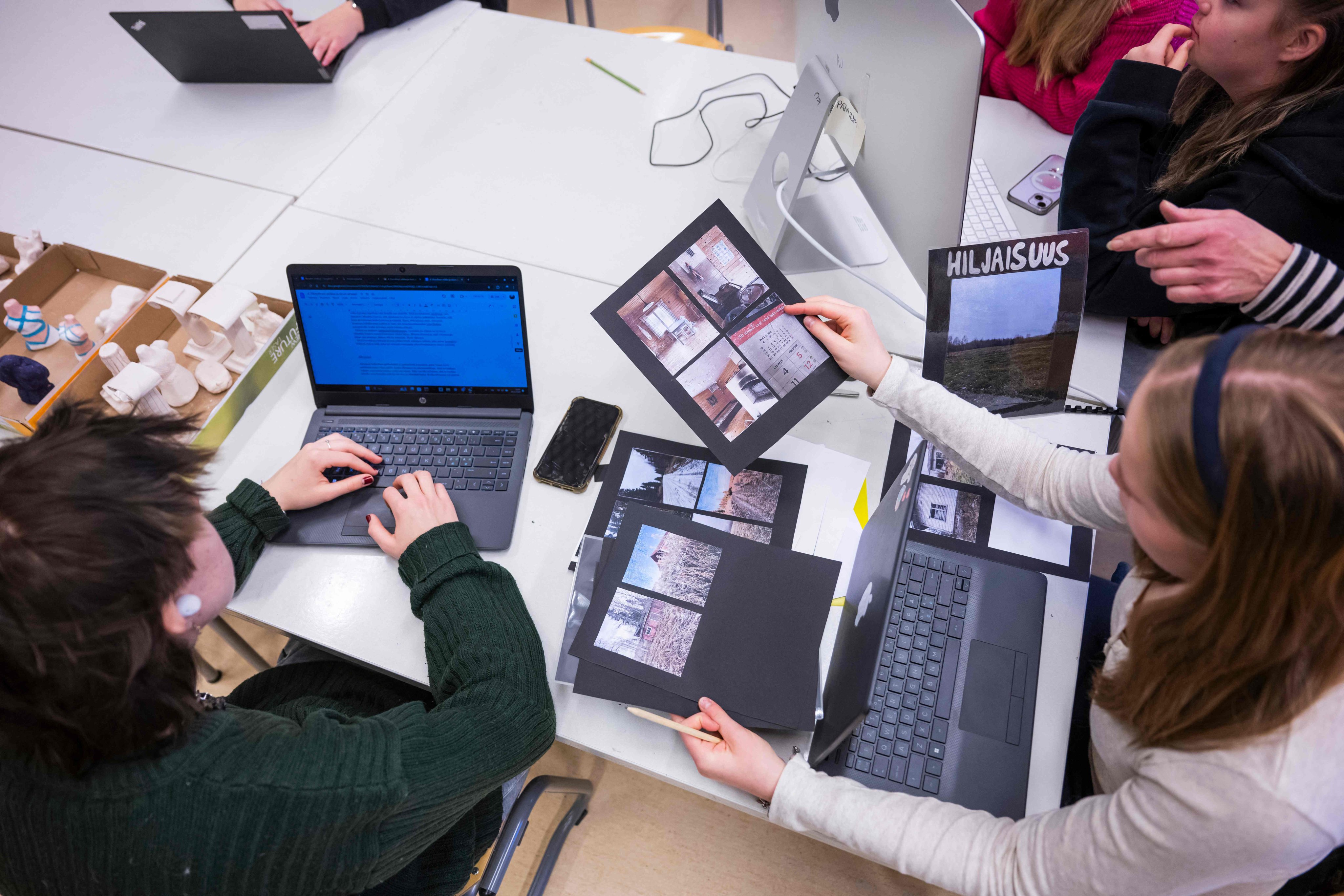 Students attend a class on media literacy at a school in Helsinki, Finland, where acquiring the skills needed to spot online hoaxes is part of the school curriculum. Photo: AFP