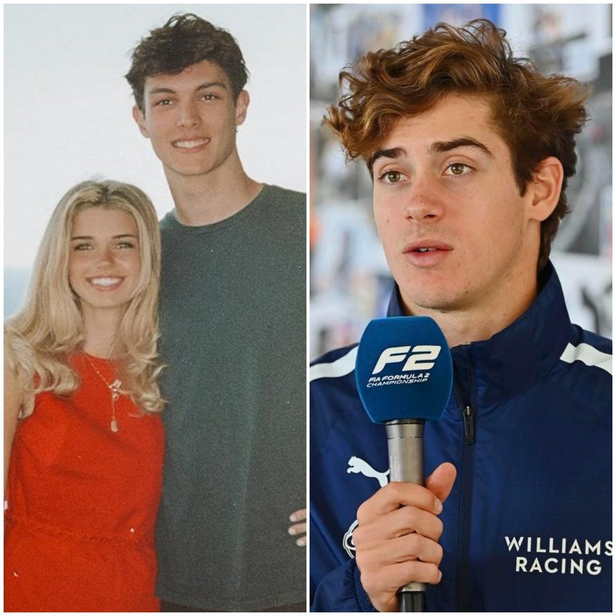 Estelle Ogilvy appears to be in the middle of a love triangle between Formula One drivers Oliver Bearman and Franco Colapinto. Photos: @lettiemng, @francolapinto/Instagram