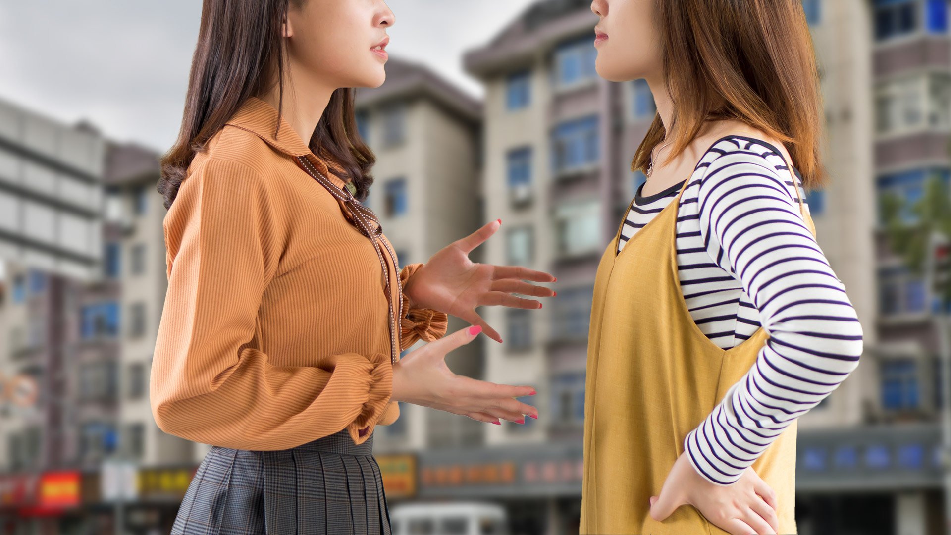 A property row between two sisters in China has led one of them to post sex solicitation cards around the neighbourhood of the other. Photo: SCMP composite/Shutterstock