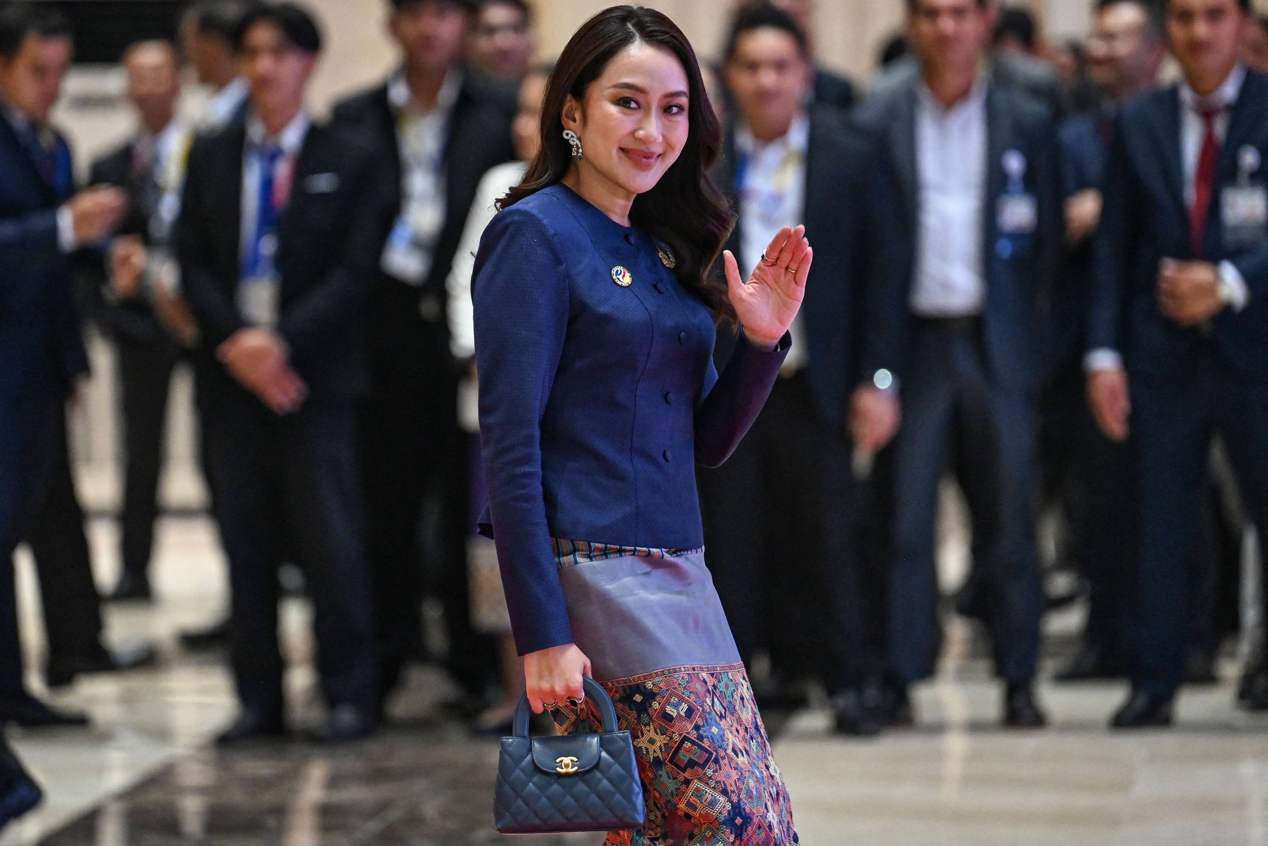 Thailand’s Prime Minister Paetongtarn Shinawatra has declared assets of over  US$400 million, her party said, including millions of dollars worth of designer handbags. Photo: via AFP